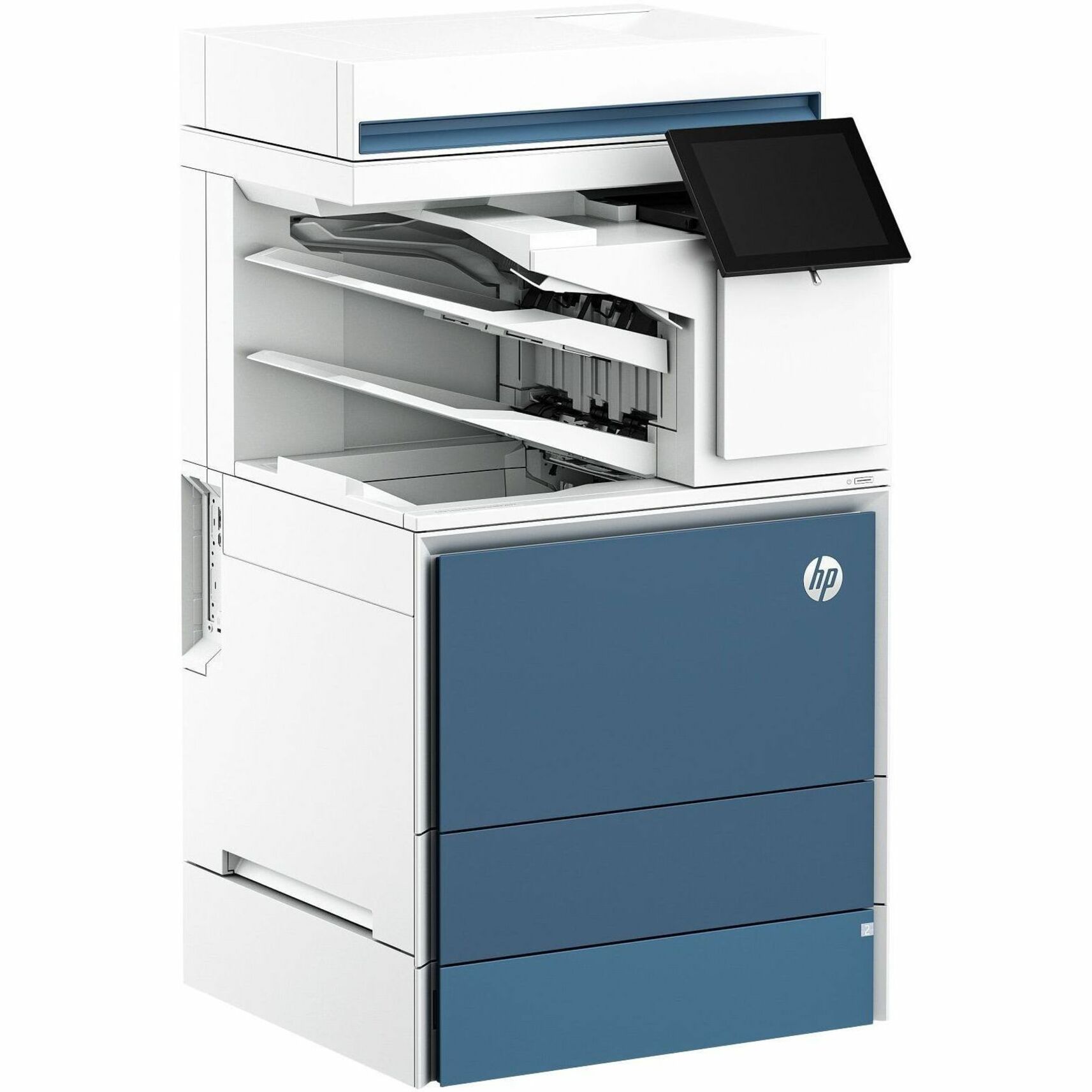 HP LaserJet Enterprise X677s Wired Laser Multifunction Printer - Color - Copier/Printer/Scanner - 1200 x 1200 dpi Print - Automatic Duplex Print - Up to 180000 Pages Monthly - Color Flatbed Scanner - 600 dpi Optical Scan - Gigabit Ethernet - USB - For Plain Paper Print — rightmaximum