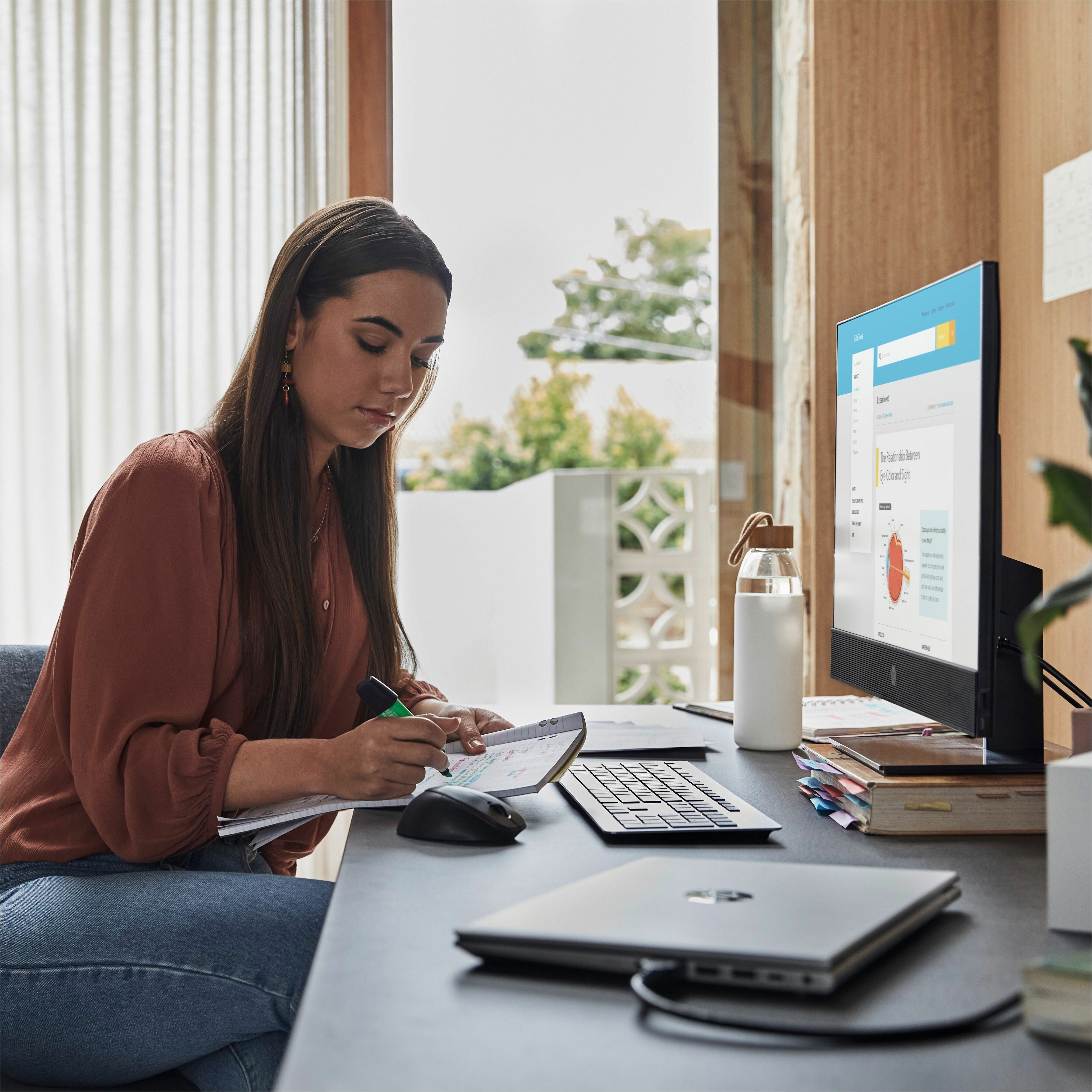 HP ProOne 440 G9 All-in-One Computer - Intel Core i5 12th Gen i5-12500 - 16 GB - 256 GB SSD - 23.8" Full HD - Desktop - Intel Q670 Chip - 1920 x 1080 — life style