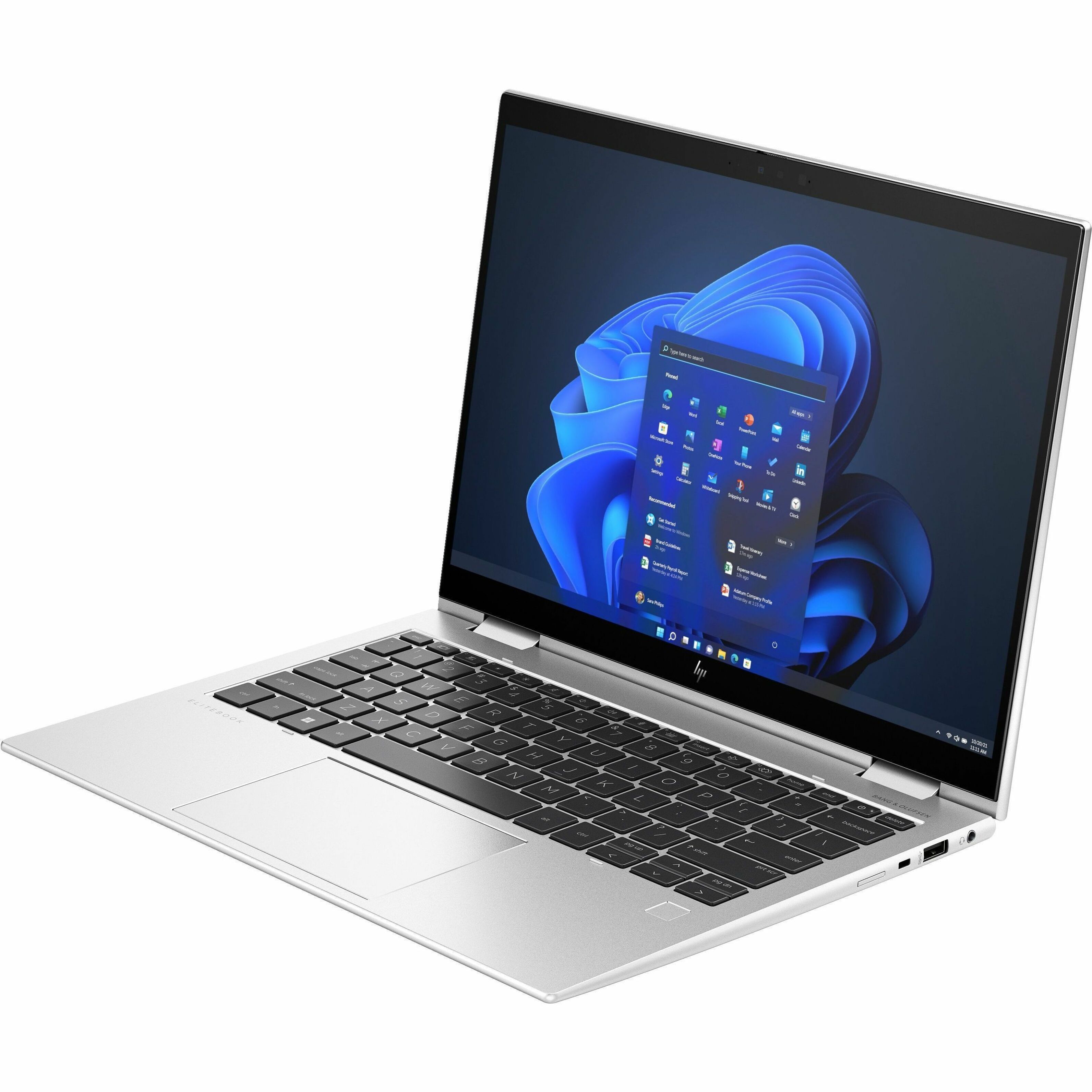 HP Elite x360 830 G10 13.3" Touchscreen Convertible 2 in 1 Notebook - WUXGA - 60 Hz - Intel Core i5 13th Gen i5-1345U - 16 GB - 512 GB SSD - Intel Chip - 1920 x 1200 - Intel Iris Xe Graphics - In-plane Switching (IPS) Technology - IEEE 802.11ax Wireless LAN Standard — alternate image6