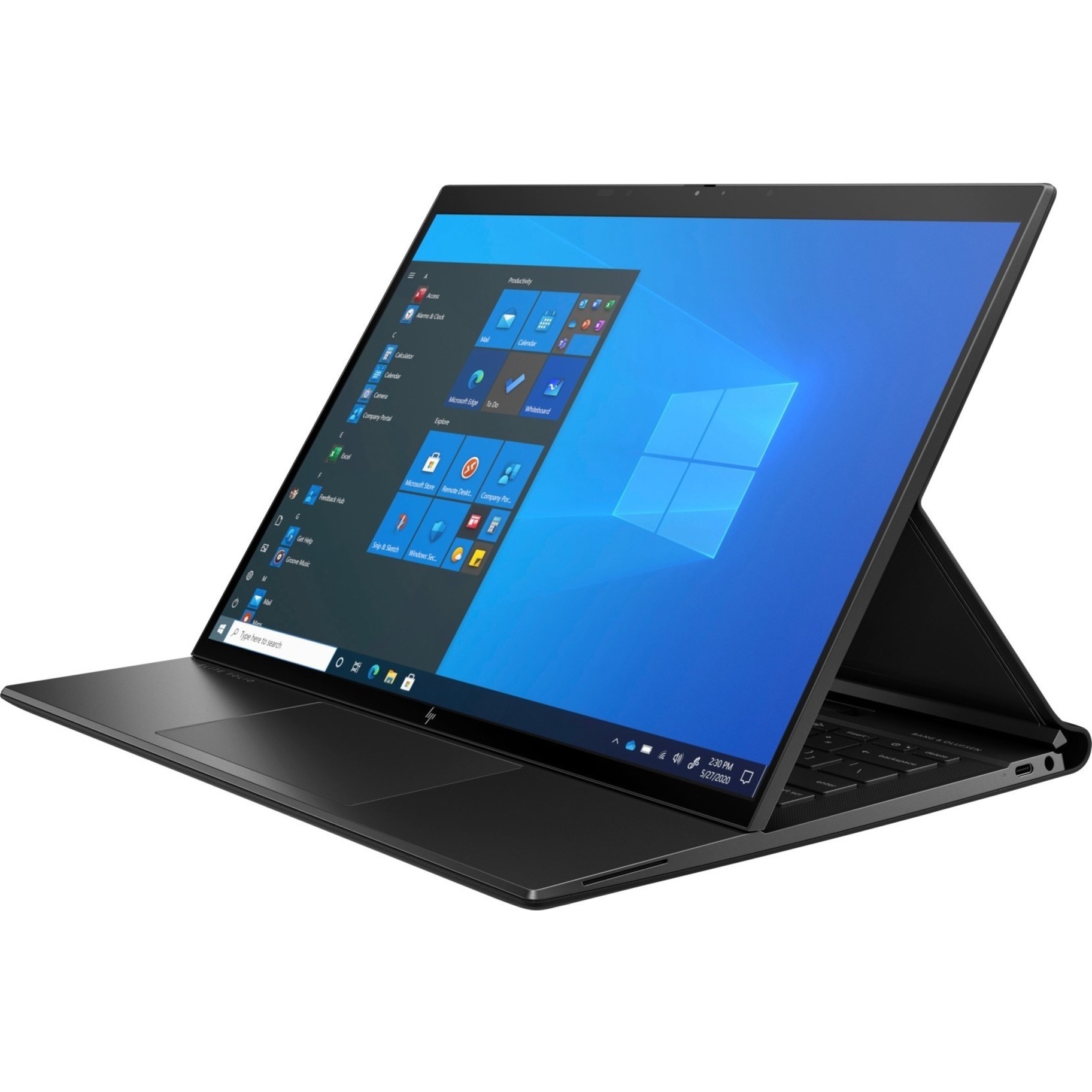 HP Elite Folio 13.5" Touchscreen Detachable 2 in 1 Notebook - 16 GB - 512 GB SSD - Qualcomm Snapdragon 8180 Chip - LTE - 5G — alternate image1