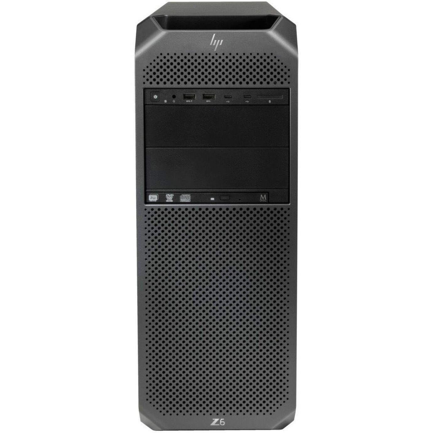 HP Z6 G4 Workstation - Xeon Silver 2nd Gen 4214R - 64 GB - Tower - Black - Refurbished - Intel C622 Chip - Serial ATA/600 Controller - 0, 1, 5, 10 RAID Levels - Gigabit Ethernet — frontmaximum