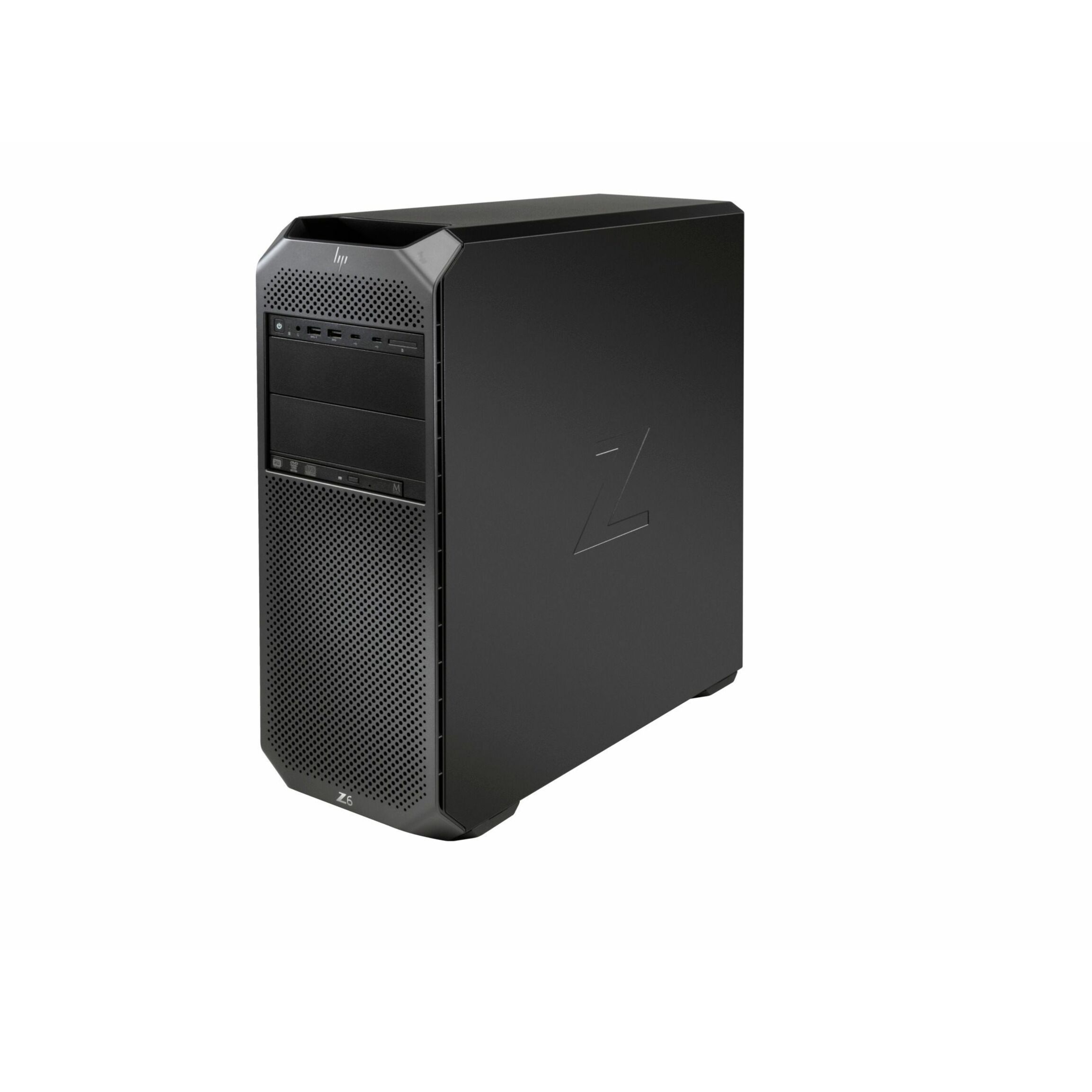 HP Z6 G4 Workstation - Xeon Silver 2nd Gen 4214R - 64 GB - Tower - Black - Refurbished - Intel C622 Chip - Serial ATA/600 Controller - 0, 1, 5, 10 RAID Levels - Gigabit Ethernet