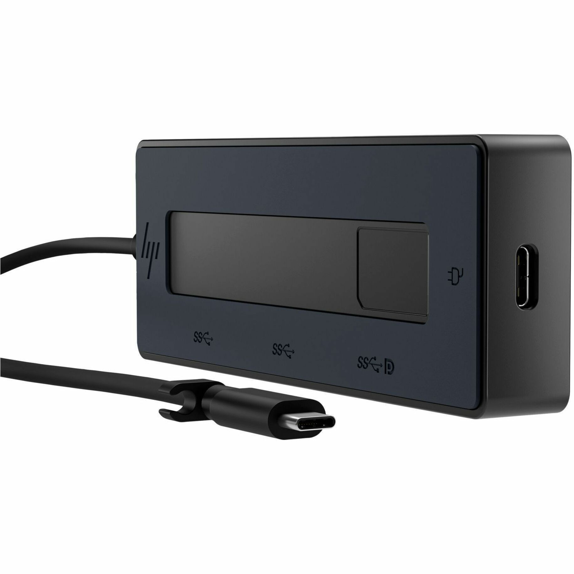 HP Docking Station - for Notebook - USB Type C - 1 Displays Supported - 4K - 3840 x 2160 - 4 x USB Ports - 4 x USB Type-C Ports - USB Type-C - Wired - Windows 10, Windows 11, iPadOS, ChromeOS, Android, macOS - 65W - Portable — front