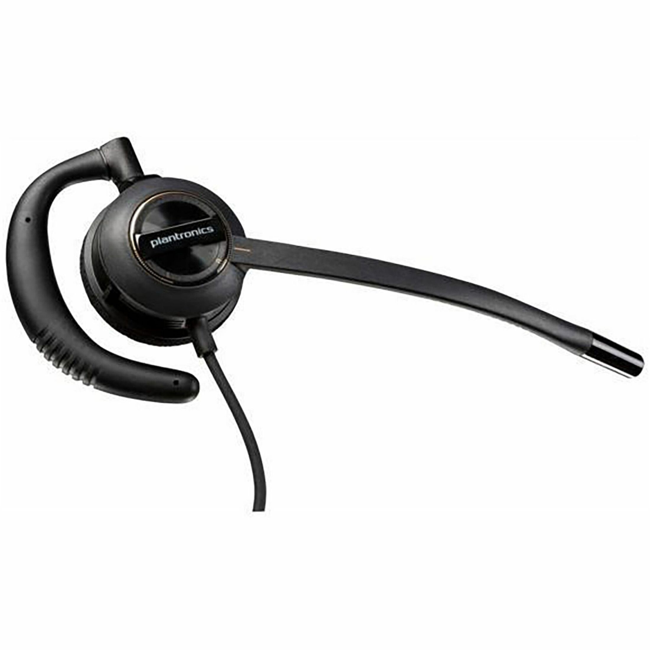 Poly EncorePro 530 with Quick Disconnect Discreet Headset TAA - Mono - Mini-phone (3.5mm) - Wired - 20 Hz to 16 kHz - On-ear - Monaural - Ear-cup - 2.92 ft Cable - Omni-directional, Noise Cancelling Microphone - Black