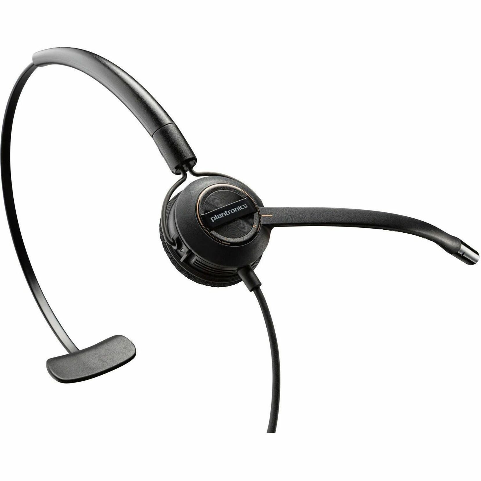 Poly EncorePro 540D with Quick Disconnect Convertible Digital Headset TAA - Mono - Quick Disconnect - Wired - Over-the-head, On-ear - Monaural - Supra-aural - 2.92 ft Cable - Noise Cancelling, Uni-directional Microphone - Noise Canceling - Black - TAA Compliant — bottommaximum