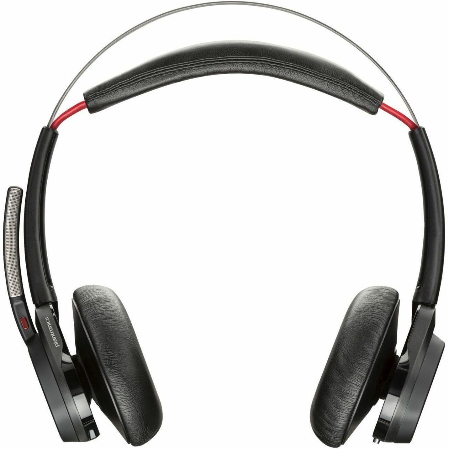 Poly Voyager Focus B825 UC Headset - Google Assistant, Siri - Stereo - USB Type A - Wireless - Bluetooth - 98.4 ft - 20 Hz to 20 kHz - On-ear, Over-the-head - Binaural - Supra-aural - Electret Condenser, MEMS Technology Microphone - Black — alternate image1