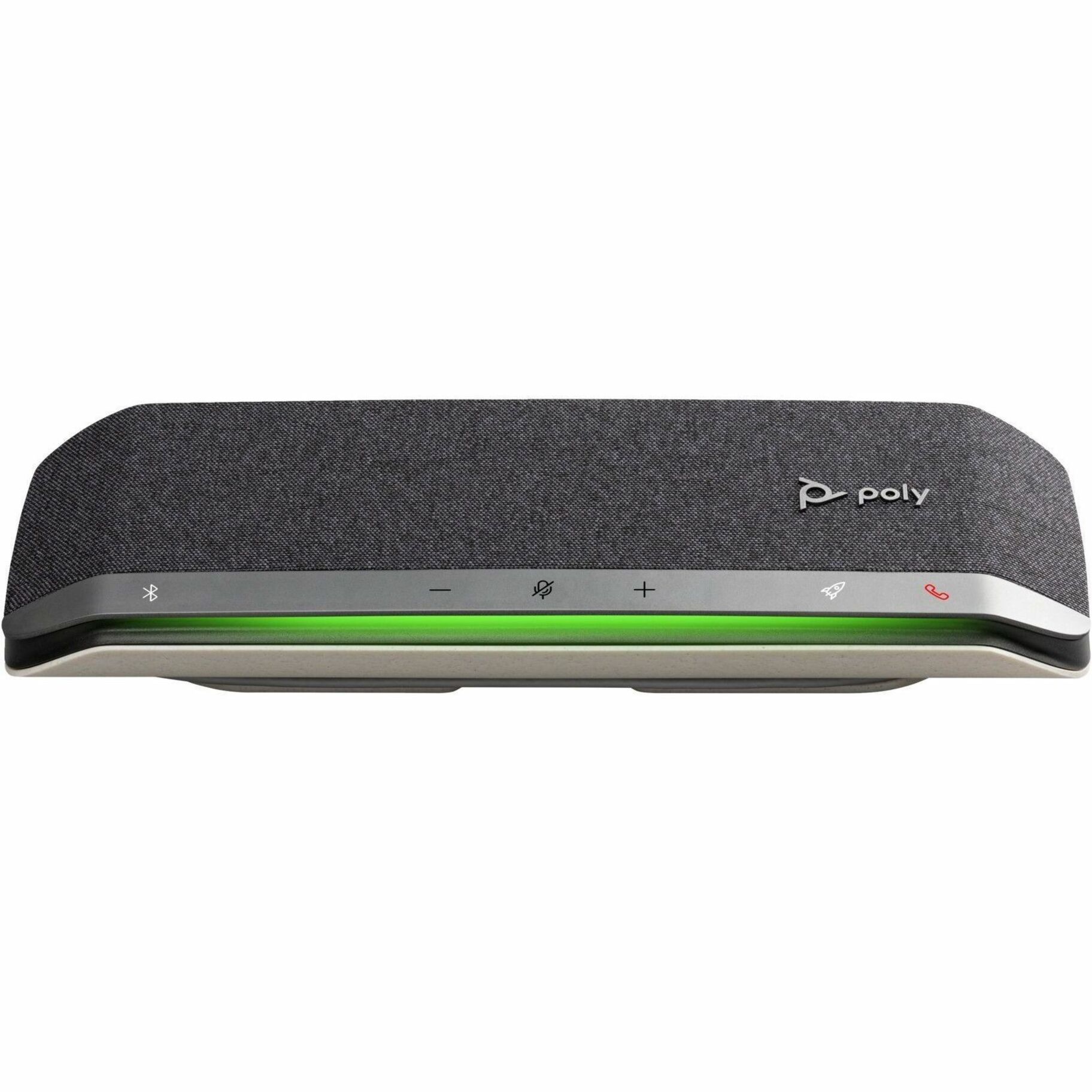 Poly Sync 40+ Speakerphone - Wired/Wireless Bluetooth - Microsoft Teams - 3 x Bi-directional Microphone(s) - 50 mm Speaker(s) - Silver — alternate image1