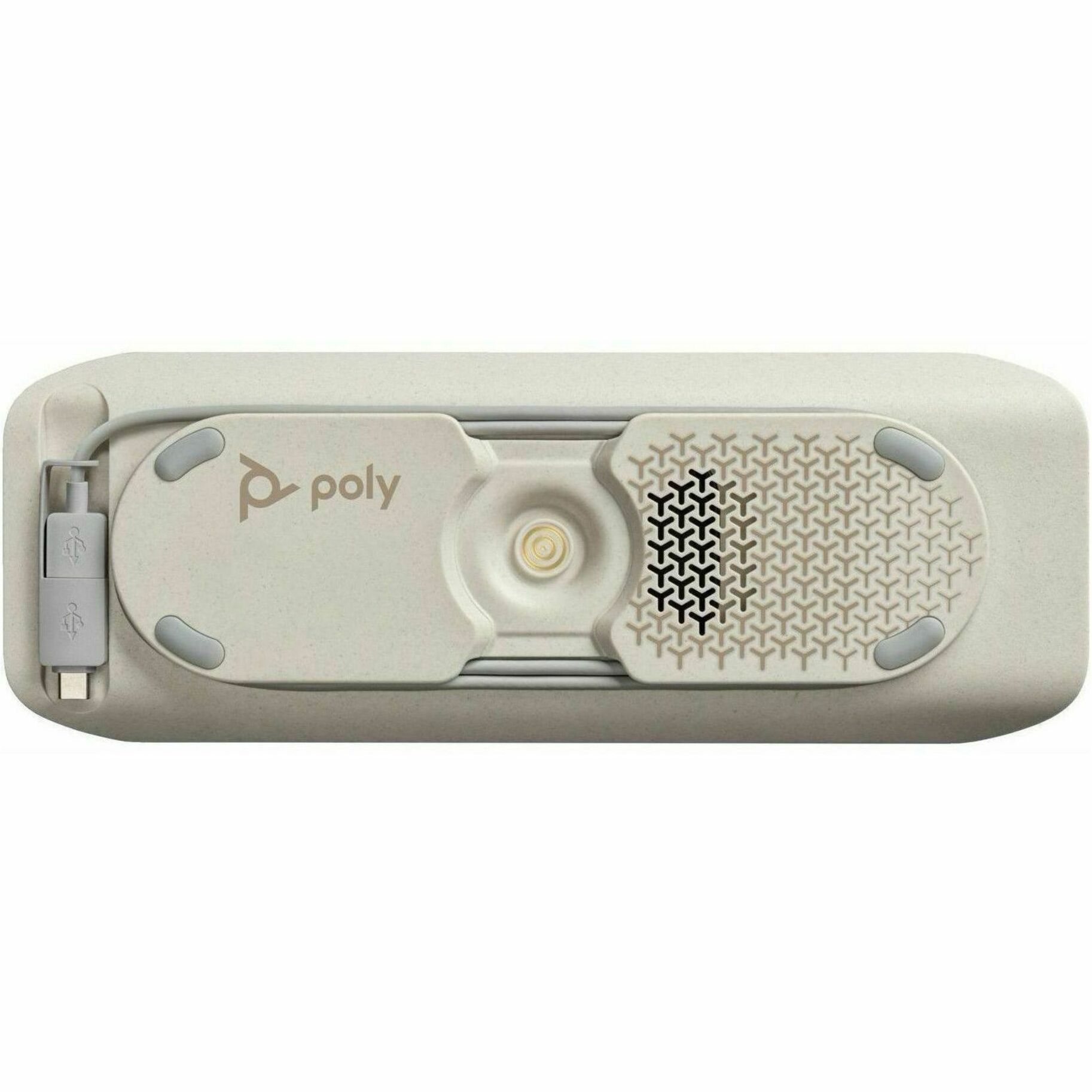 Poly Sync 40+ Speakerphone - Wired/Wireless Bluetooth - Microsoft Teams - 3 x Bi-directional Microphone(s) - 50 mm Speaker(s) - Silver — alternate image5
