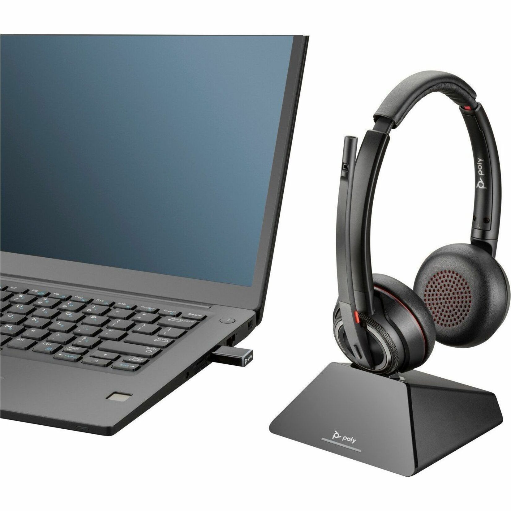 Poly Savi 8220 UC Microsoft Teams Certified DECT 1920-1930 MHz USB-A Headset