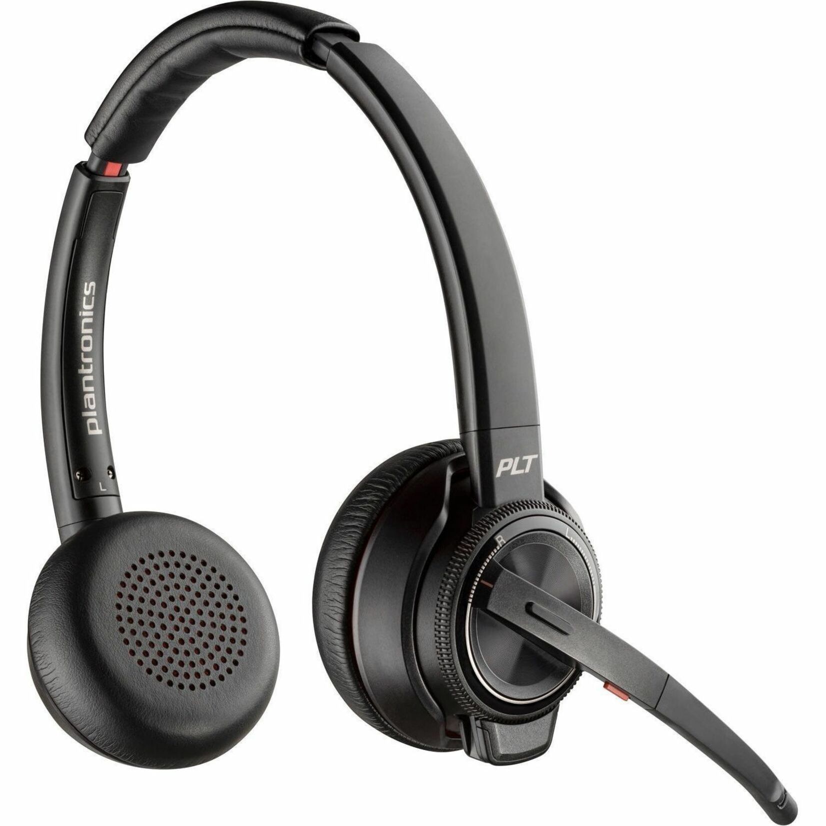 Poly Savi 8220 UC Microsoft Teams Certified DECT 1920-1930 MHz USB-A Headset - Microsoft Teams Certification - Stereo - Wireless - Bluetooth/DECT - 450 ft - 32 Ohm - 20 Hz to 20 kHz - On-ear, Over-the-head - Monaural - Supra-aural - Omni-directional, Noise Cancelling Microphone - Noise Canceling - Black — alternate image3