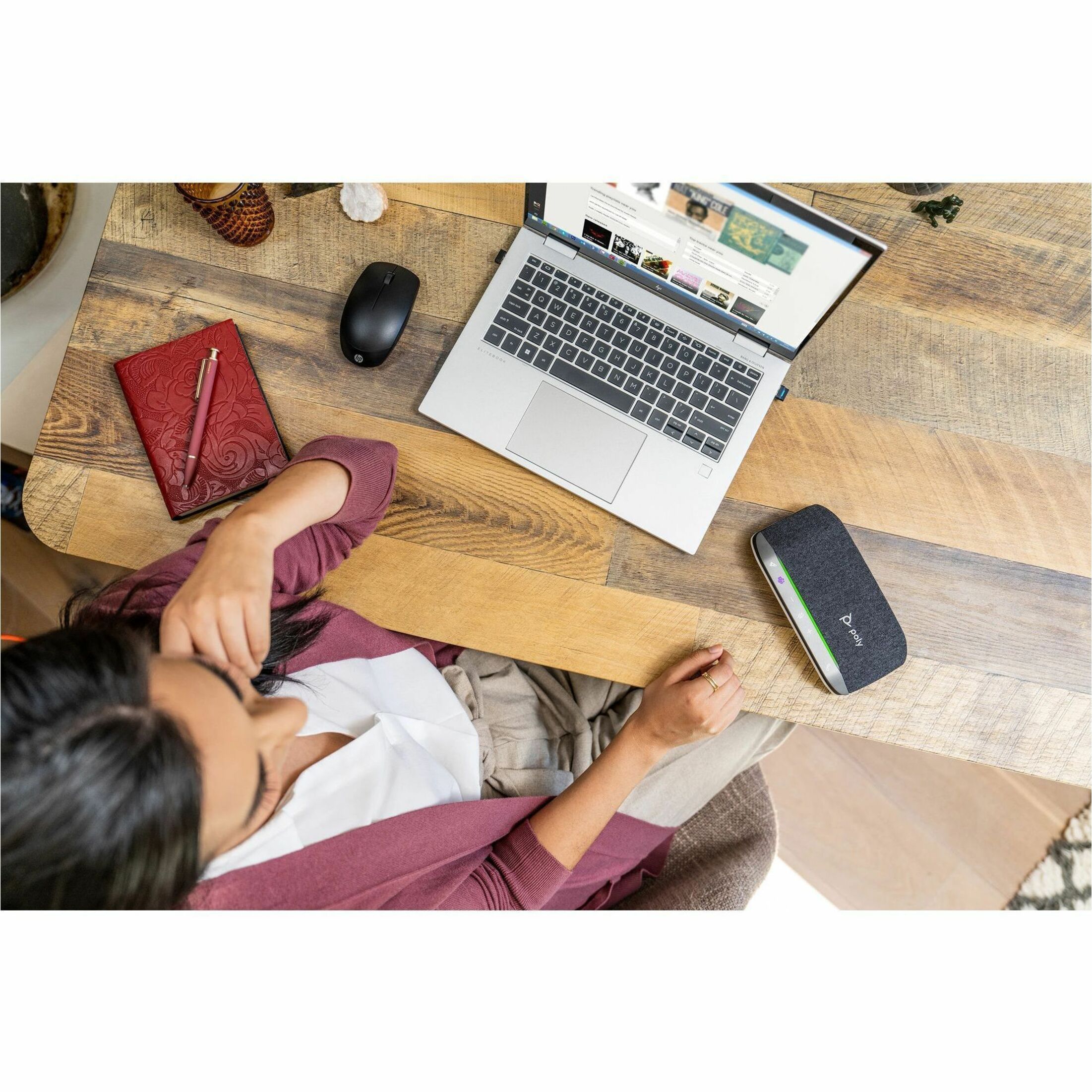 Poly Sync 20+ Microsoft Teams Certified USB-A Speakerphone - Wired/Wireless Bluetooth - Microsoft Teams - 3 x Bi-directional Microphone(s) - 40 mm Speaker(s) - Silver — alternate image4