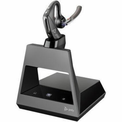 Poly Voyager 5200 UC USB-A Headset +BT600 Dongle TAA - Microsoft Teams Certification - Google Assistant, Siri - Mono - USB Type A - Wireless - Bluetooth - 98.4 ft - 32 Ohm - 100 Hz to 20 kHz - Over-the-ear, Earbud - Monaural - In-ear - Omni-directional, MEMS Technology, Noise Cancelling Microphone - Black - TAA Compliant — alternate image11