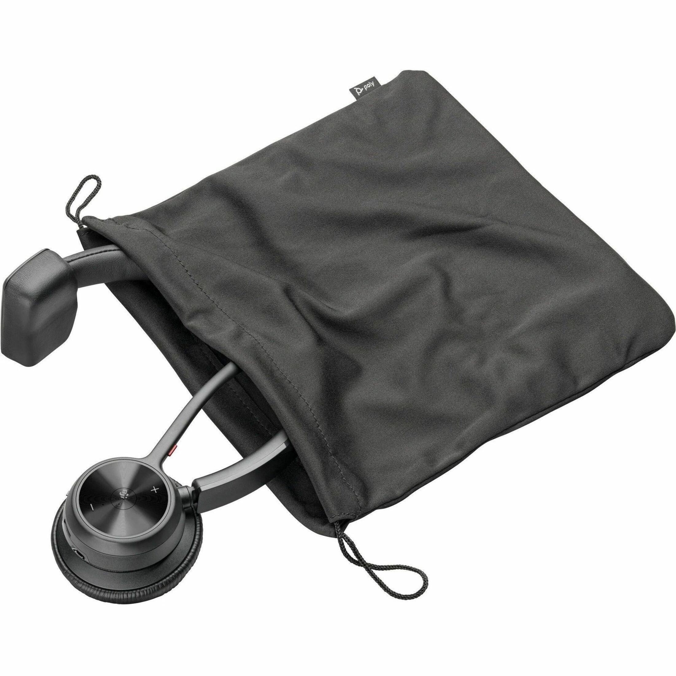 Poly Voyager 4310 Microsoft Teams Certified USB-C Headset + BT700 Dongle - Microsoft Teams Certification - Google Assistant, Siri - Mono - USB Type C - Wired/Wireless - Bluetooth - 164 ft - 20 Hz to 20 kHz - Over-the-head, On-ear - Monaural - Supra-aural - 4.92 ft Cable - Electret Condenser, MEMS Technology Microphone - Noise Canceling - Black — alternate image1