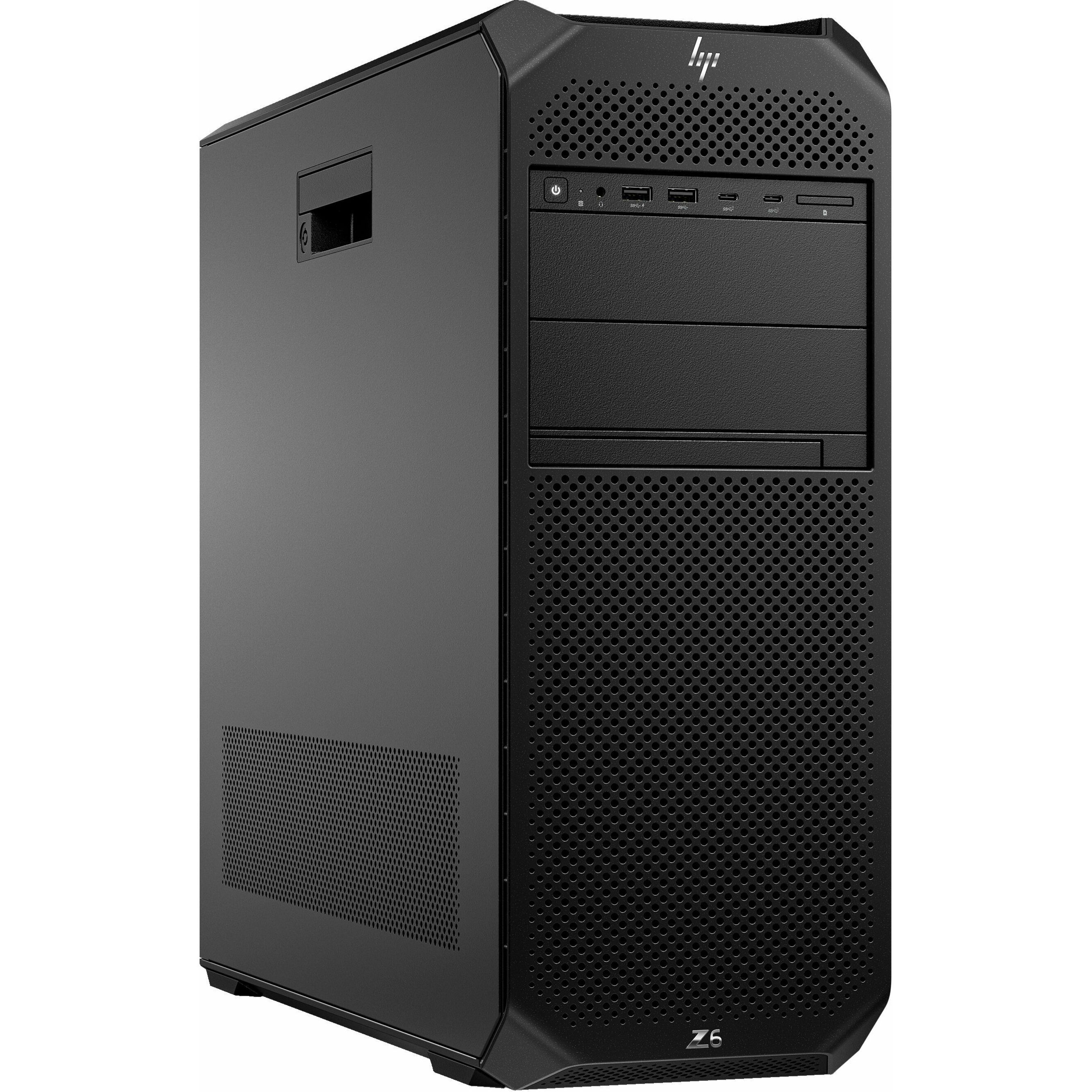 HP Z6 G5 Workstation - 1 Xeon w5-3435X - vPro Technology - 32 GB - 512 GB SSD - Tower - Black - Smart Buy - Intel W790 Chip - Windows 11 Pro - Serial ATA/600 Controller - 0, 1, 5, 10 RAID Levels - English Keyboard - Gigabit Ethernet