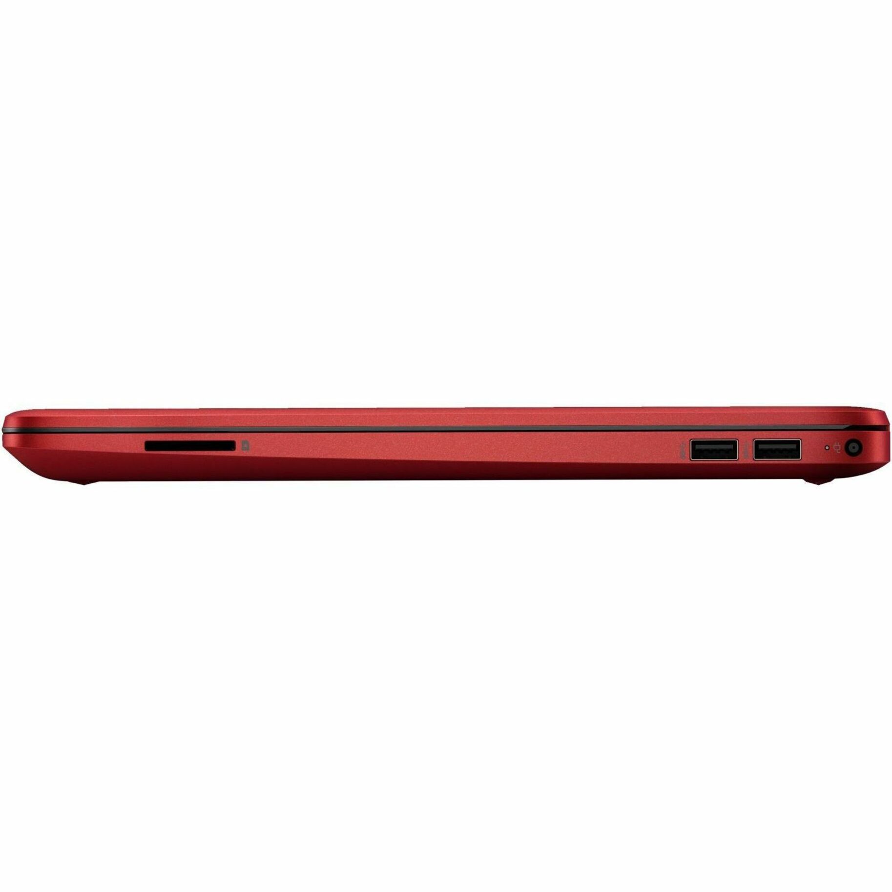 HP 15.6" Notebook - HD - 1366 x 768 - (Intel Core i3 11th Gen i3-1115G4 Dual-core (2 Core) - 8 GB Total RAM - 256 GB SSD - Scarlet Red - Intel Chip - 1366 x 768 - Windows 11 Home Single Language - Intel UHD Graphics - BrightView - Front Camera/Webcam - 9.50 Hours Battery Run Time - IEEE 802.11ac Wireless LAN Standard — leftmaximum