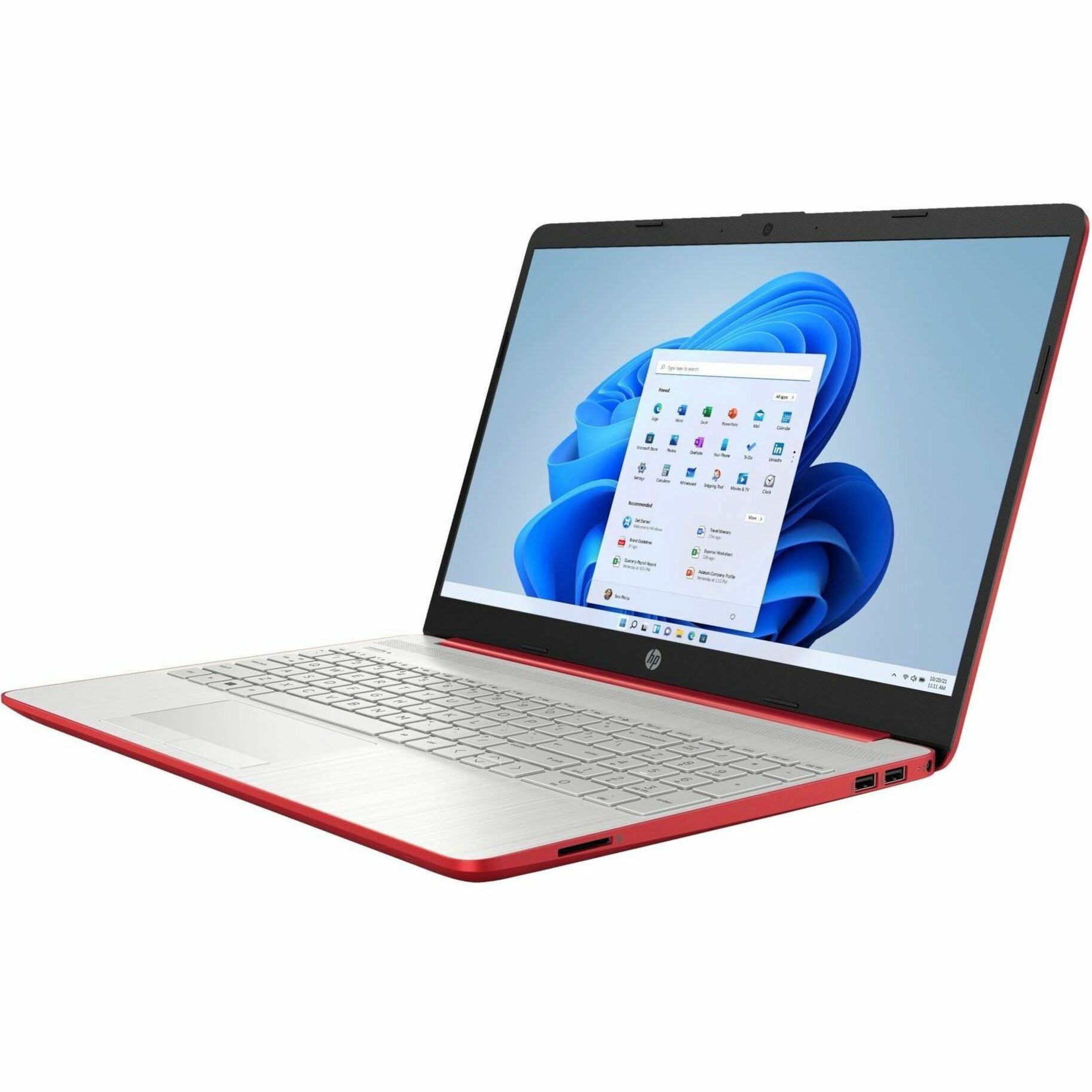 HP 15.6" Notebook - HD - 1366 x 768 - (Intel Core i3 11th Gen i3-1115G4 Dual-core (2 Core) - 8 GB Total RAM - 256 GB SSD - Scarlet Red - Intel Chip - 1366 x 768 - Windows 11 Home Single Language - Intel UHD Graphics - BrightView - Front Camera/Webcam - 9.50 Hours Battery Run Time - IEEE 802.11ac Wireless LAN Standard