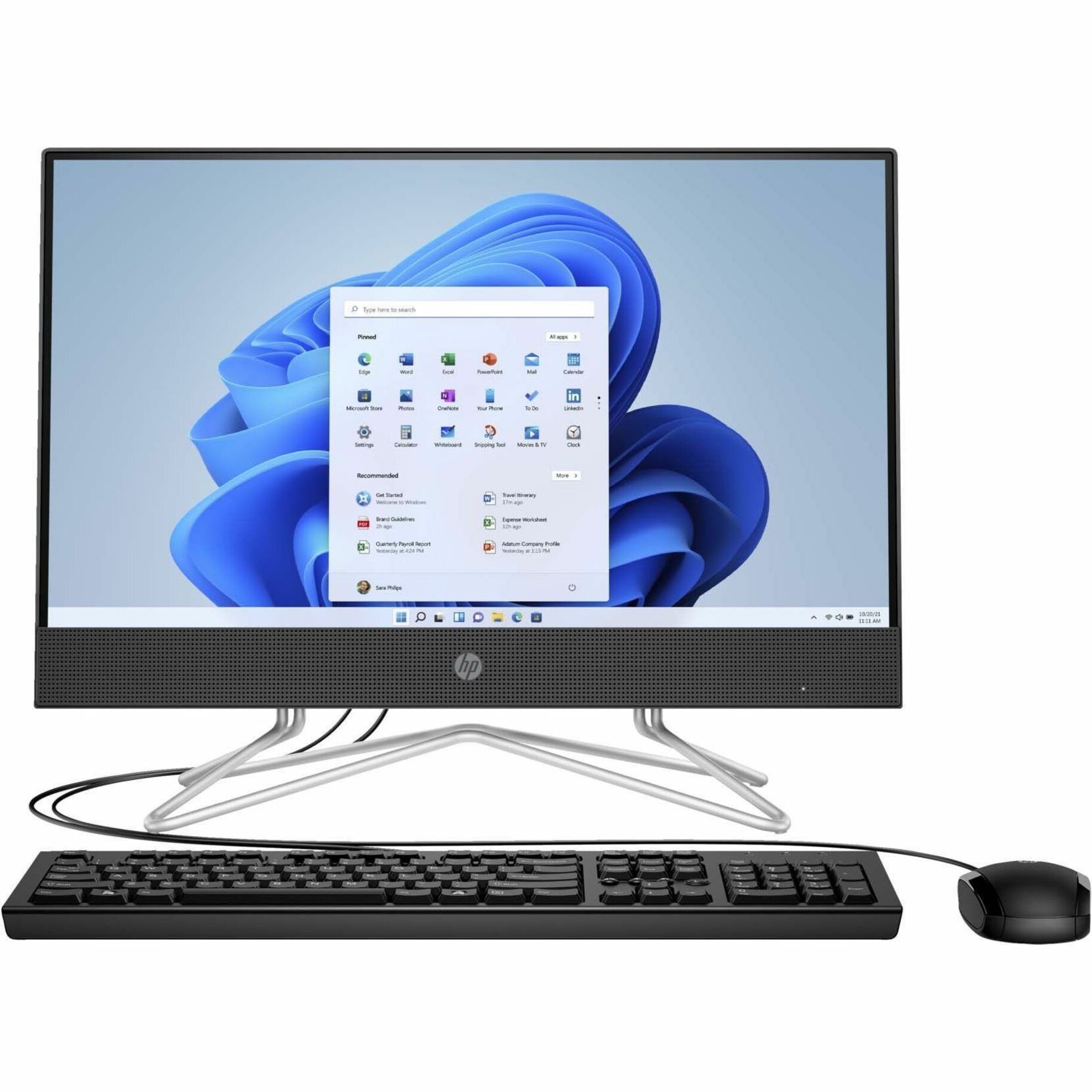 HP 22-dd2000 22-dd2025la All-in-One Computer - Intel Celeron J4025 - 4 GB - 128 GB PCI Express NVMe SSD - 21.5" Full HD - Desktop - Jet Black - Intel Chip - 1920 x 1080 - Windows 11 Home Single Language - Intel UHD Graphics 600 DDR4 SDRAM - IEEE 802.11ac Wireless LAN - 65 W — frontmaximum