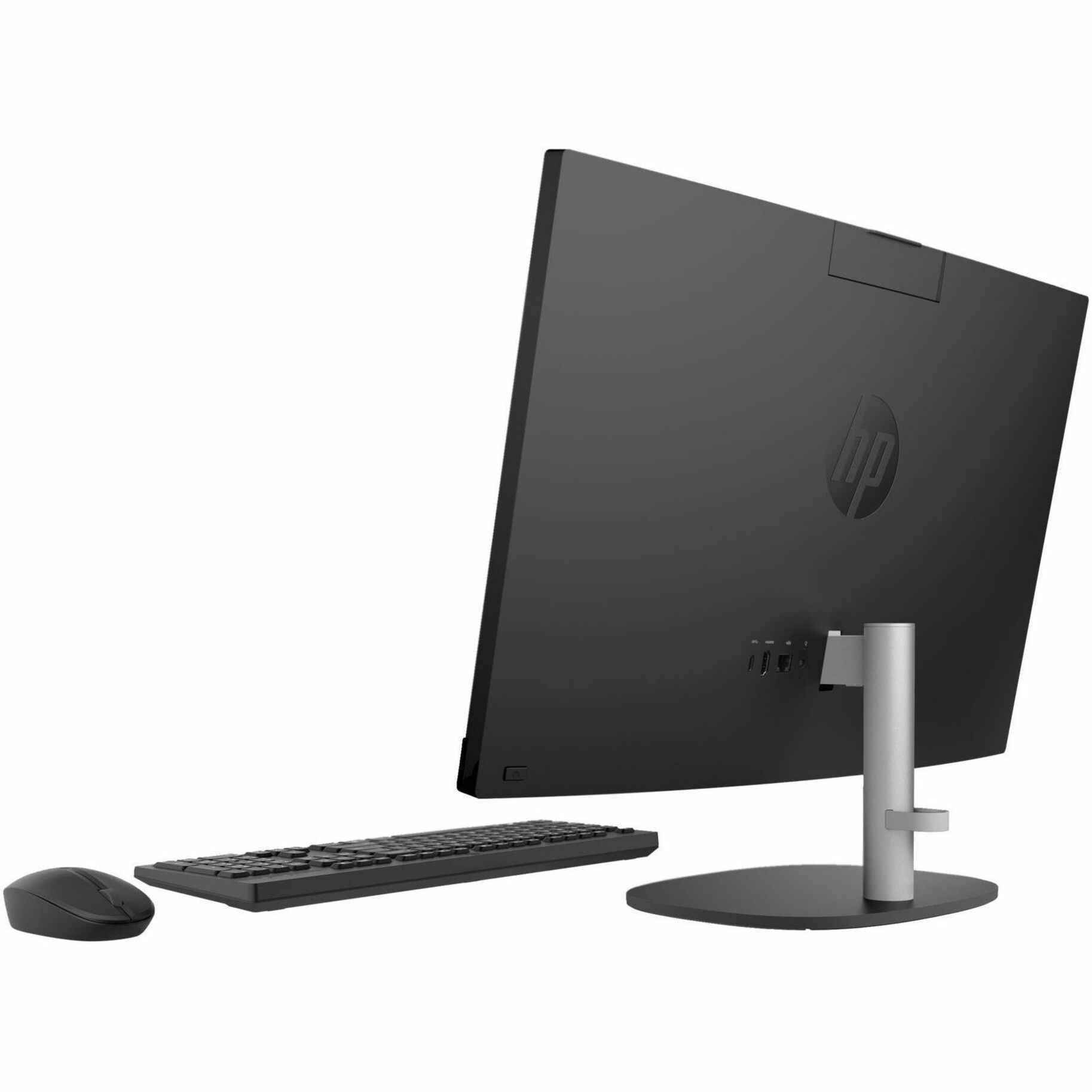 HP 24-cr0000 24-cr0003la All-in-One Computer - AMD Ryzen 3 7320U - 8 GB - 512 GB PCI Express NVMe SSD - 23.8" Full HD - Desktop - Jack Black - AMD Chip - 1920 x 1080 - Windows 11 Home Single Language - AMD Radeon Graphics LPDDR5 - IEEE 802.11ax Wireless LAN - 90 W — rear
