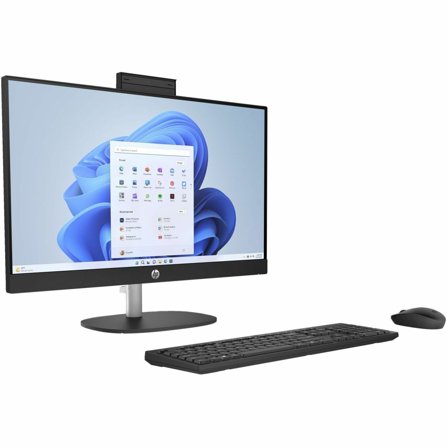 HP 24-cr0000 24-cr0003la All-in-One Computer - AMD Ryzen 3 7320U - 8 GB - 512 GB PCI Express NVMe SSD - 23.8" Full HD - Desktop - Jack Black - AMD Chip - 1920 x 1080 - Windows 11 Home Single Language - AMD Radeon Graphics LPDDR5 - IEEE 802.11ax Wireless LAN - 90 W — rightmaximum