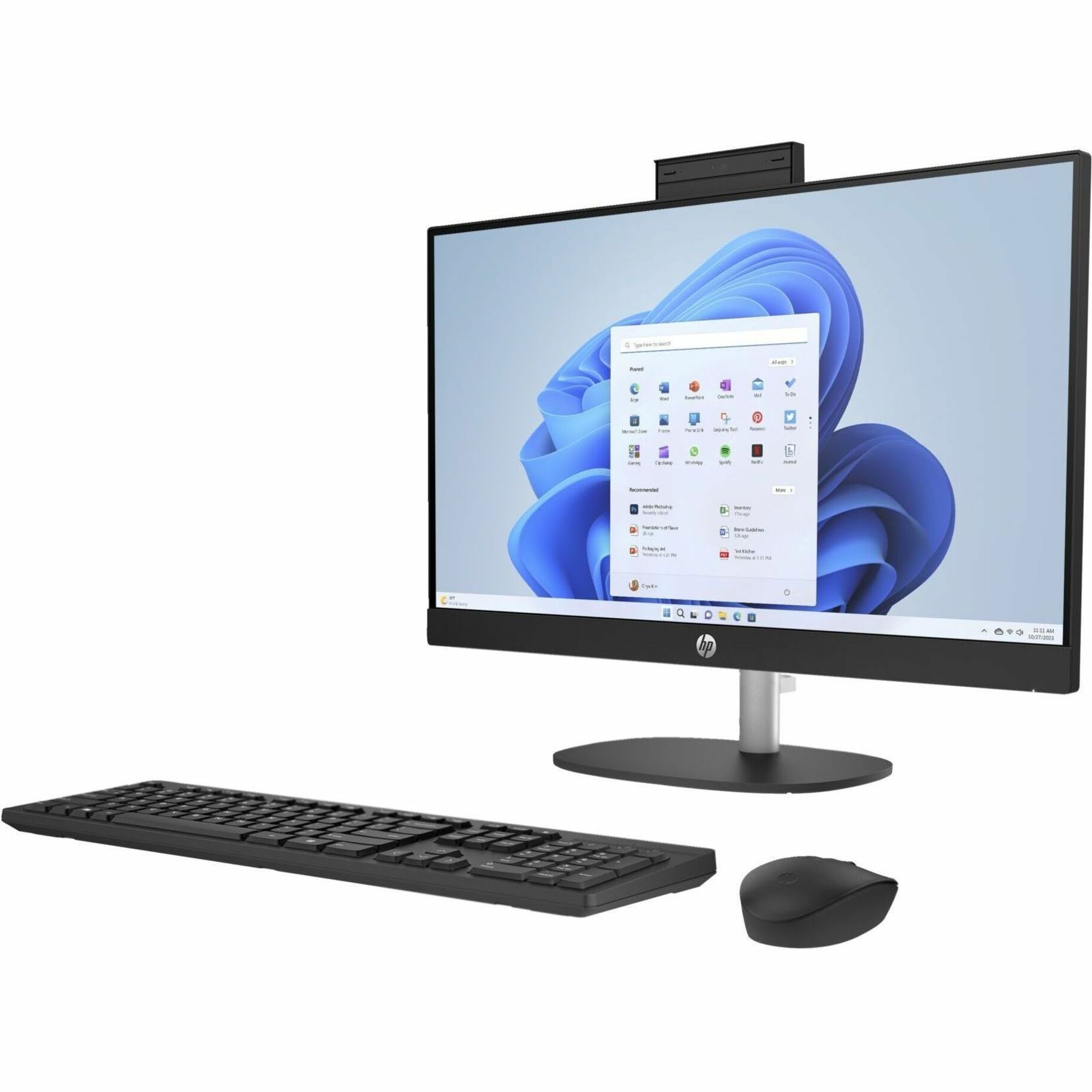 HP 24-cr0000 24-cr0011la All-in-One Computer - AMD Ryzen 5 7520U - 8 GB - 512 GB PCI Express NVMe SSD - 23.8" Full HD Touchscreen - Desktop - Jack Black - AMD Chip - 1920 x 1080 - Windows 11 Home Single Language - AMD Radeon Graphics LPDDR5 - IEEE 802.11ax Wireless LAN - 90 W