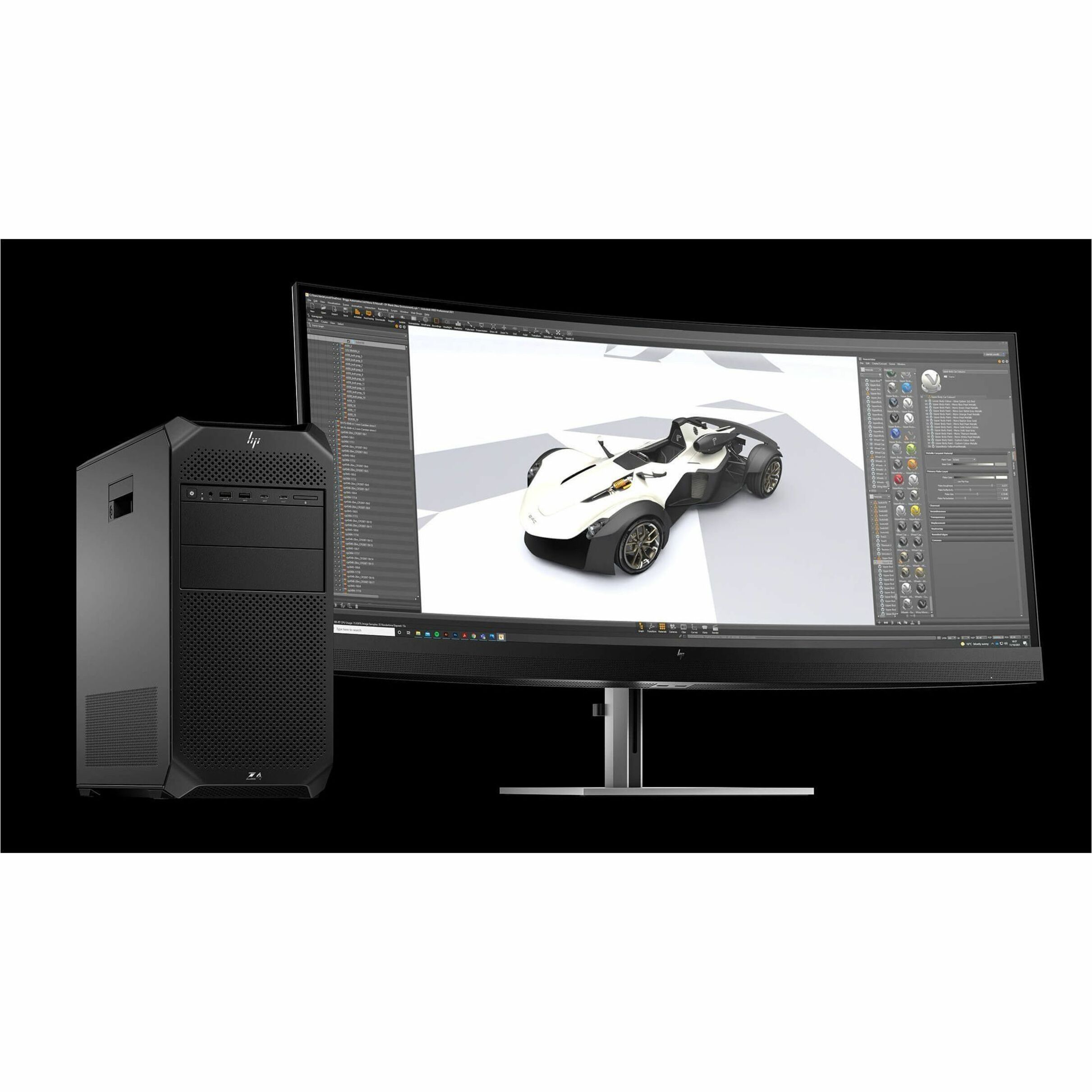 HP Z6 G5 Workstation - 1 Xeon w5-3435X - vPro Technology - 16 GB - 512 GB SSD - Tower - Black - Smart Buy - Intel W790 Chip - Windows 11 Pro - Serial ATA/600 Controller - 0, 1, 5, 10 RAID Levels - French Keyboard - Gigabit Ethernet — alternate image2