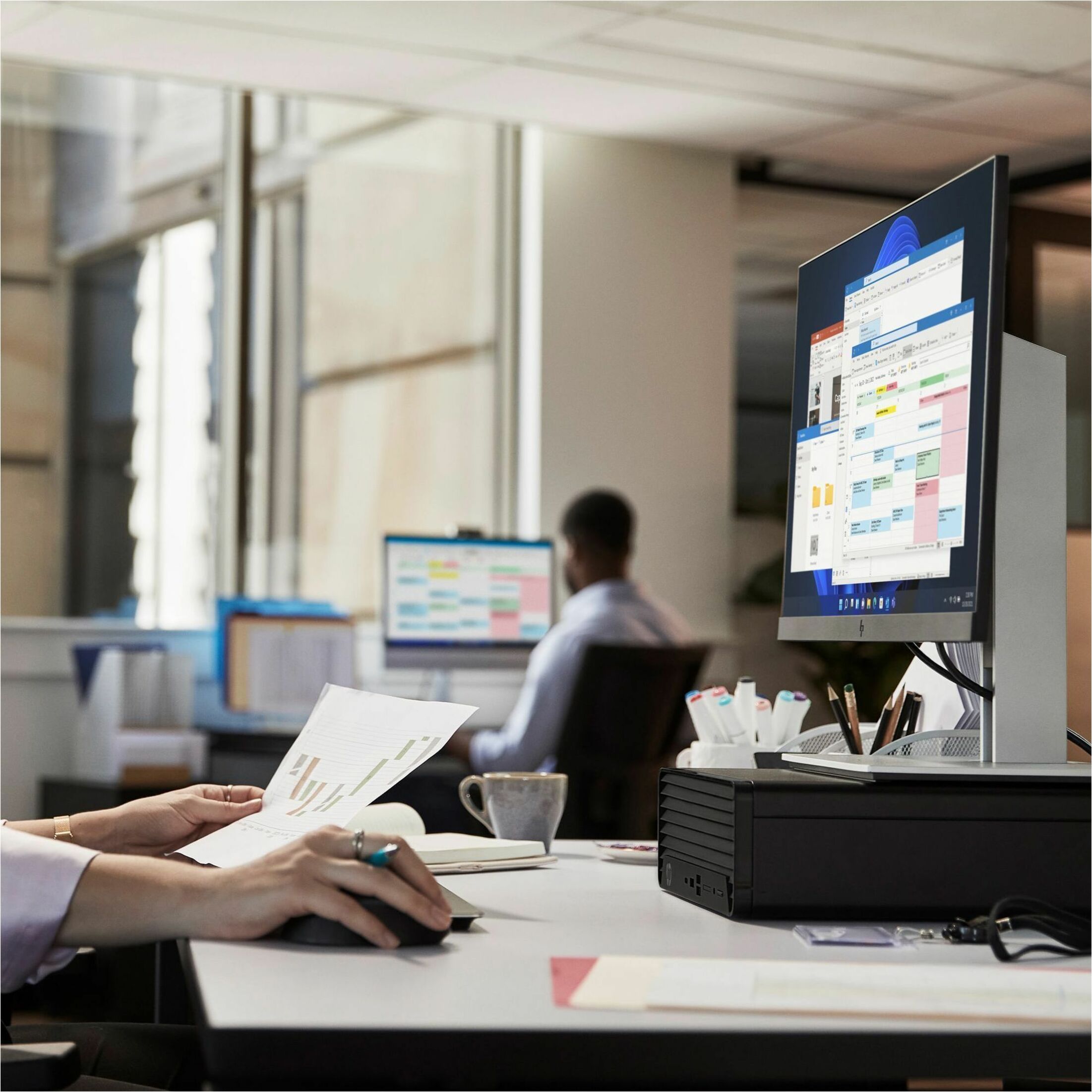 HP Pro SFF 400 G9 Desktop Computer - Intel Core i5 12th Gen i5-12500 - 16 GB - 512 GB PCI Express NVMe SSD - Small Form Factor - Intel Q670 Chip — alternate image2