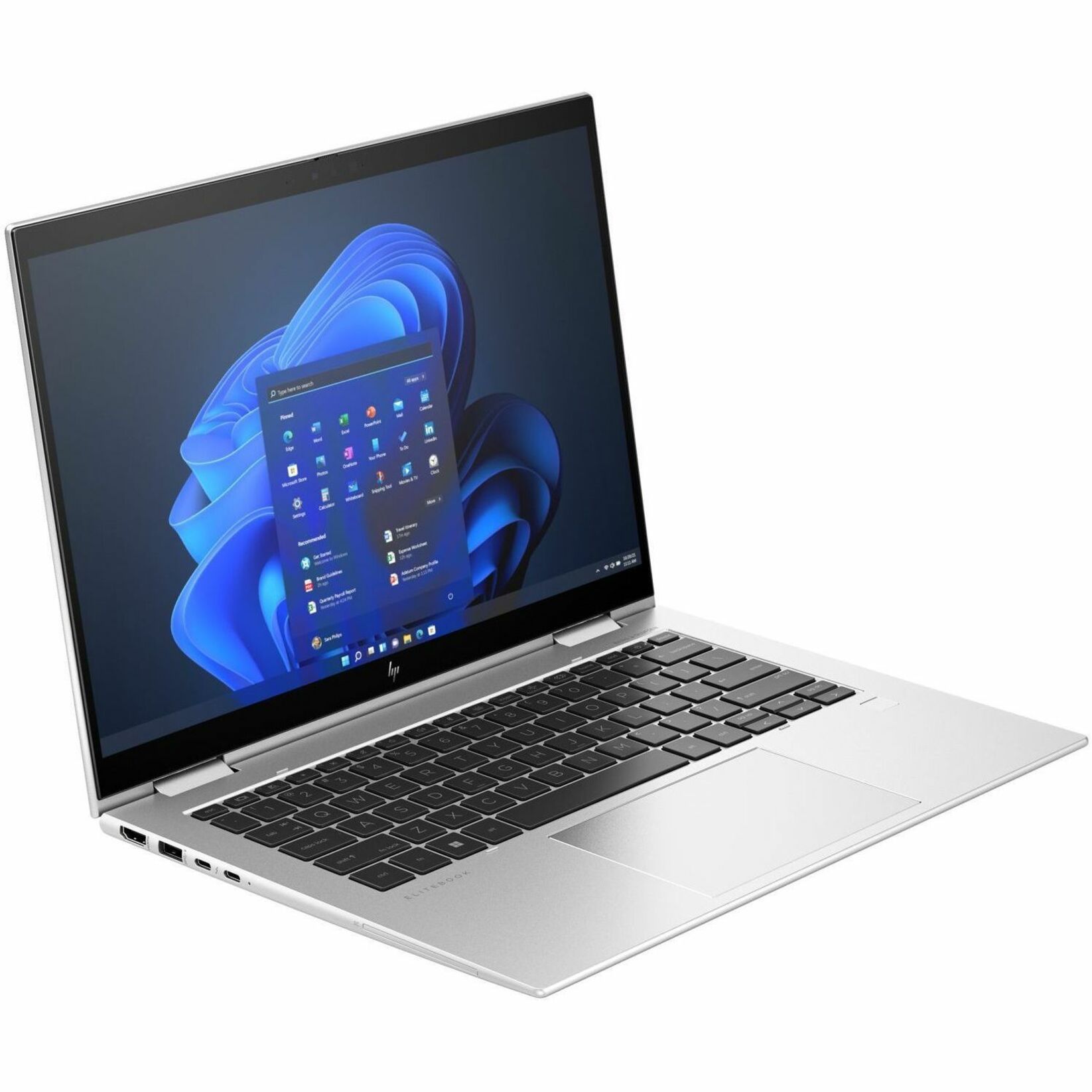 HP Elite x360 1040 G10 14" Touchscreen Convertible 2 in 1 Notebook - Intel Core i7 13th Gen i7-1365U - 16 GB - 1 TB SSD - Intel Chip - LTE Advanced - Intel Iris Xe Graphics - IEEE 802.11ax Wireless LAN Standard — alternate image3