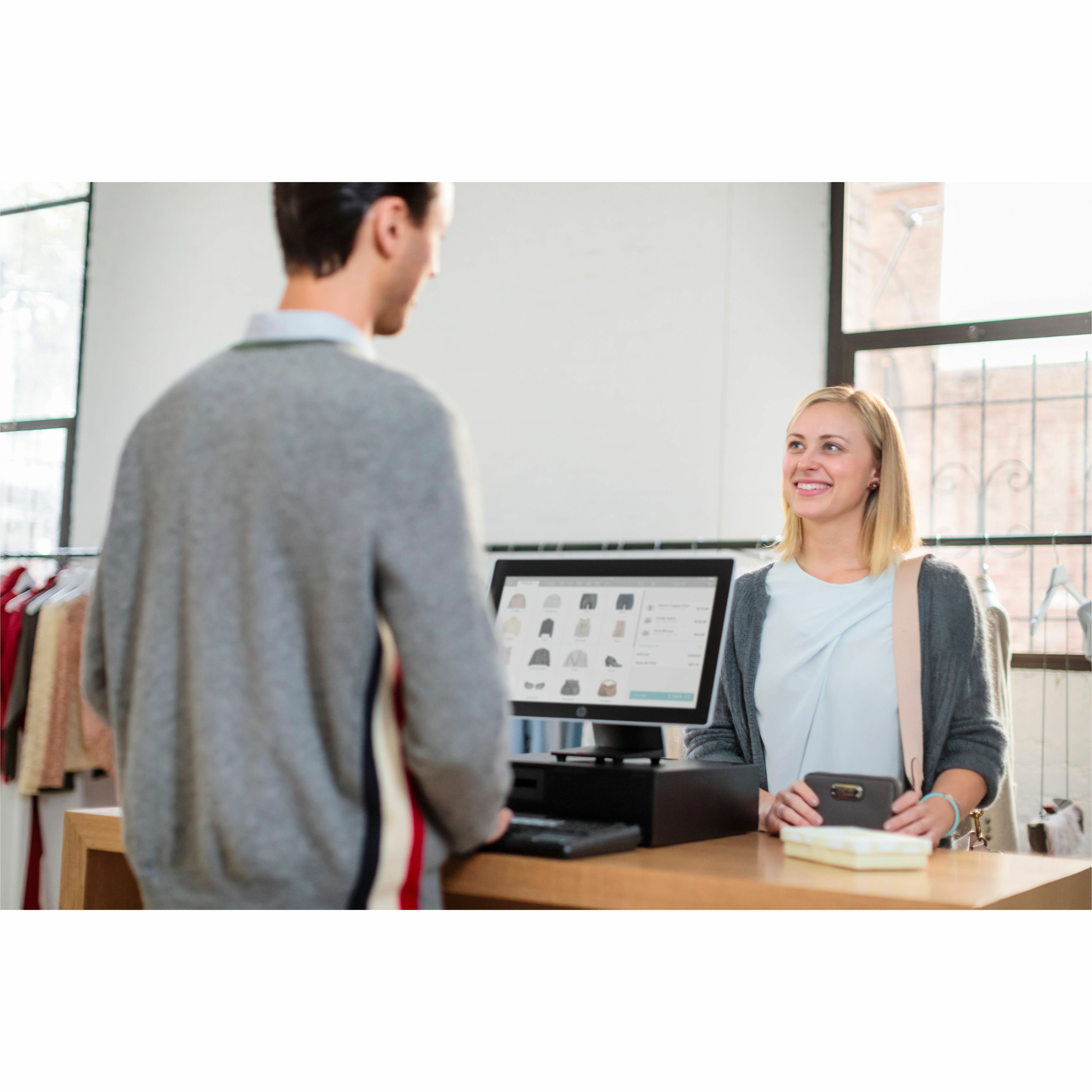 HP Engage Flex Pro Retail System - Core i5 i5-8500T 2.10 GHz - vPro Technology - 16 GB DDR4 SDRAM - 256 GB SSD M.2/SATA — alternate image2