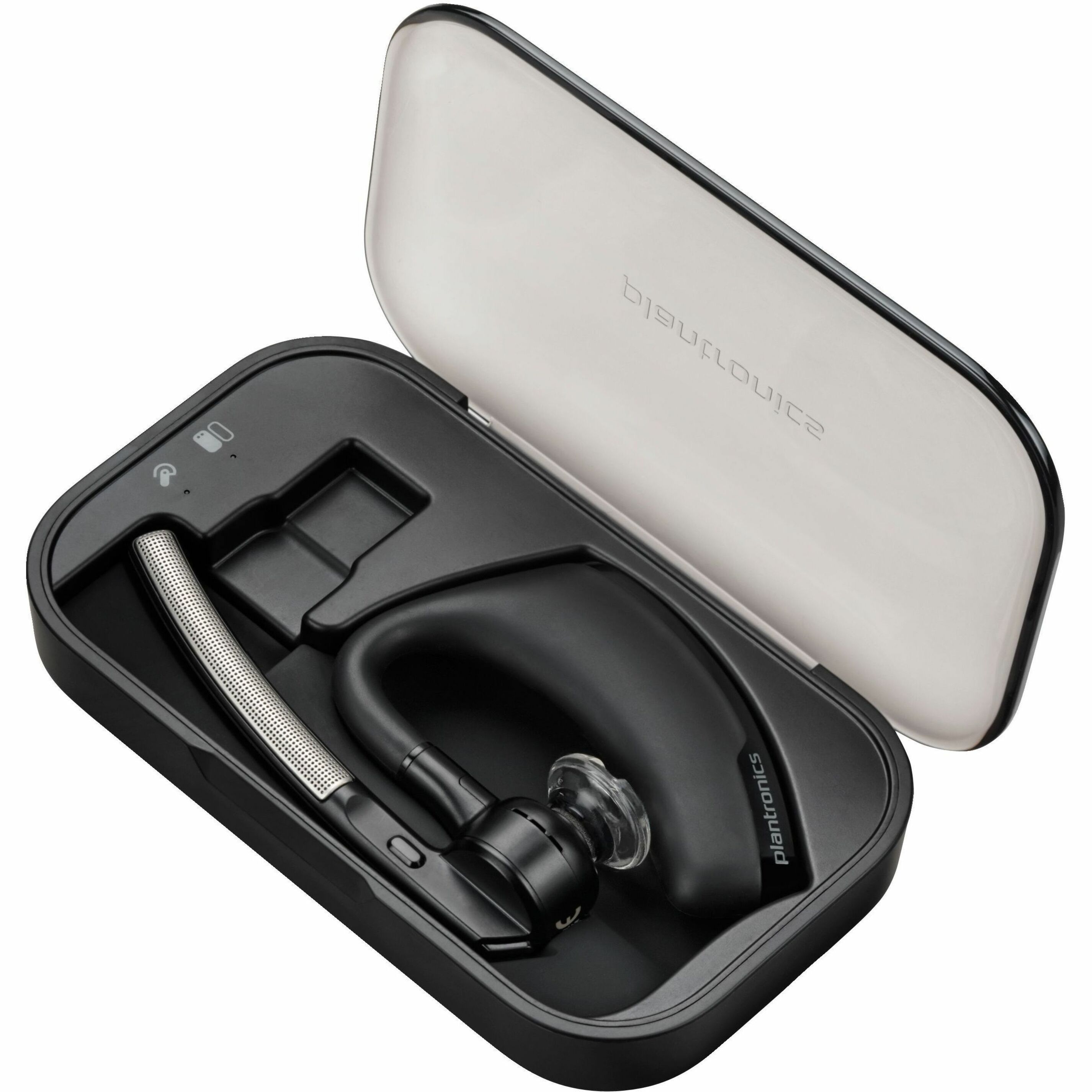 Poly Voyager Legend Headset + Integrated Charge Cable + Pin Adapter - Siri, Google Assistant - Mono - Wireless - Bluetooth - 32.8 ft - Earbud, On-ear, Over-the-ear - Monaural - In-ear - Noise Canceling - Black — alternate image3