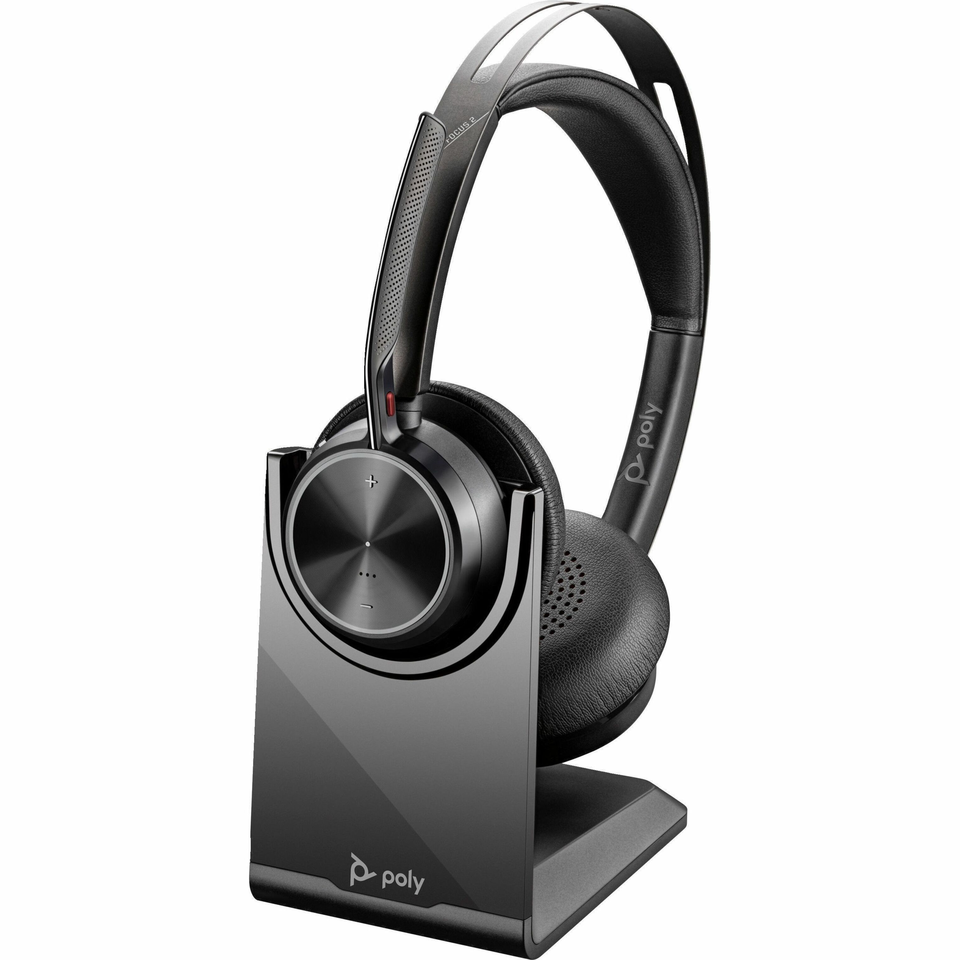 Poly Voyager Focus 2 Headset - Microsoft Teams Certification - Stereo - Wireless - Bluetooth - 164 ft - 20 Hz to 20 kHz - On-ear - Binaural - Ear-cup - MEMS Technology, Electret Condenser, Noise Cancelling Microphone - Noise CancelingTAA Compliant — right