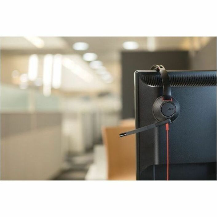 Poly Blackwire C5220 USB-C Headset + Inline Cable - Microsoft Teams Certification - Stereo - Mini-phone (3.5mm), USB Type C - Wired - 32 Ohm - 20 Hz to 20 kHz - On-ear, Over-the-head - Binaural - Supra-aural - 7.12 ft Cable - Noise Cancelling Microphone - Noise Canceling - Black — alternate image1