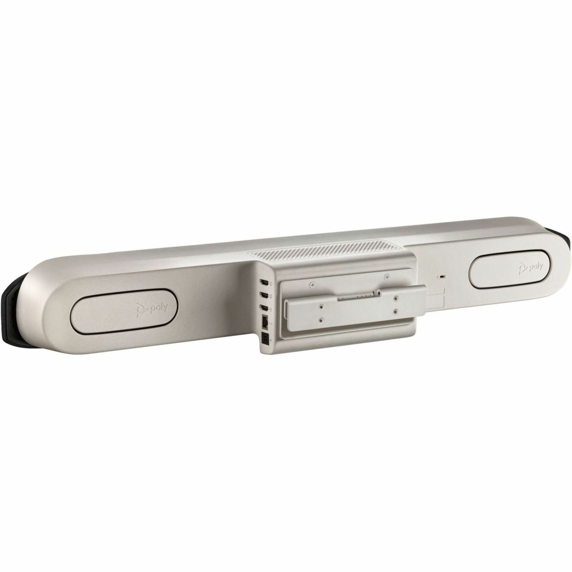 Poly Studio X50All-In-OneVideo Bar - For Video Conferencing, Boardroom - Medium Room Size Supported - 3840 x 2160 Video (Live) - 3840 x 2160 Video (Content) - H.323, SIP, H.235 - 4K UHD - 4K UHD - 60 fps - H.264 High Profile, H.265, H.239, H.264 AVC - G.719, G.722.1C, G.722, G.722.1, G.711, G.728, G.729a, Siren 22, Siren 14 - 2 x Network (RJ-45) - 1 x HDMI In - 2 x HDMI Out - 1 x Video Input - 3 x Video Output - Audio Line In - Audio Line Out - USB - Gigabit Ethernet - Wireless LAN - Intern — alternate image3