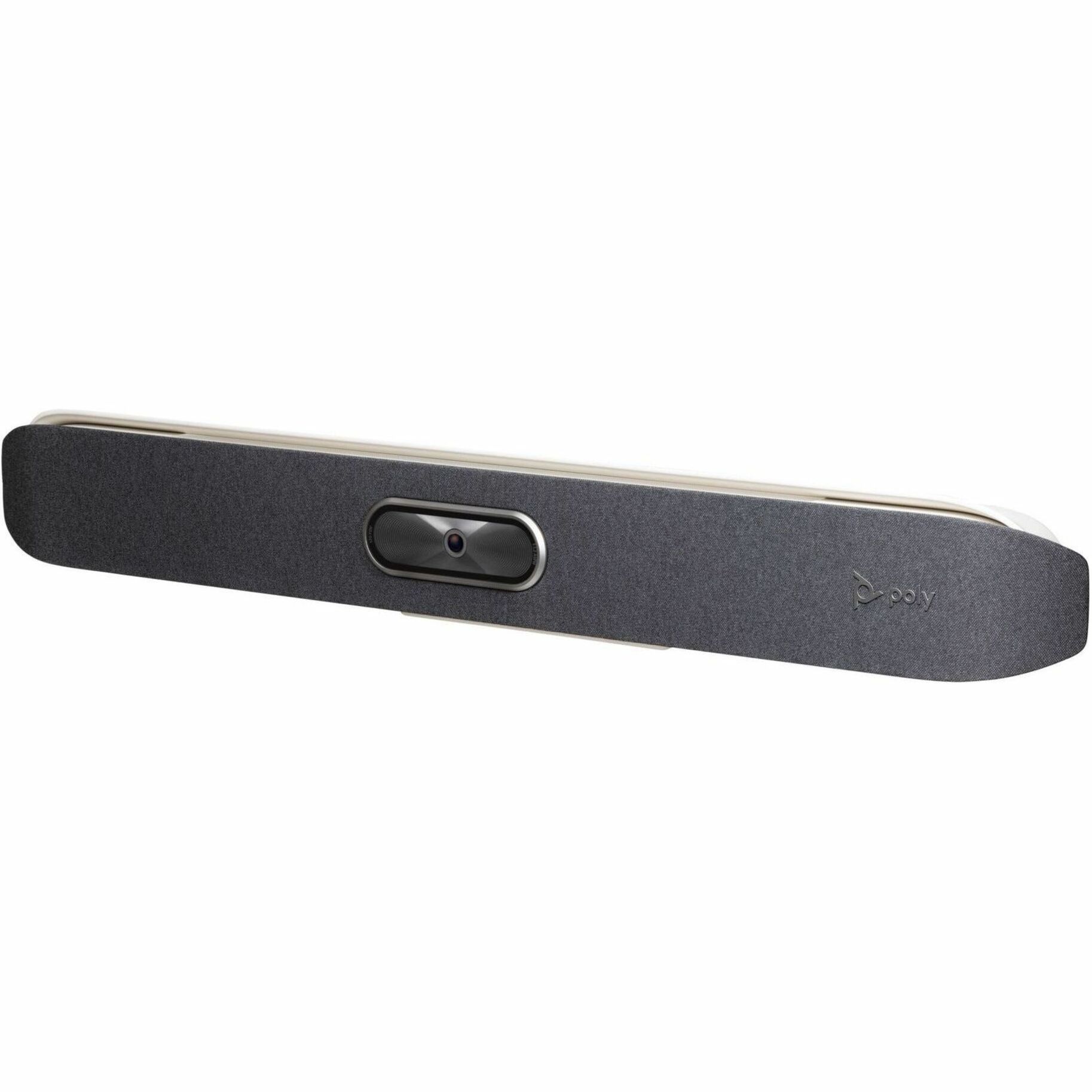 Poly Studio X50All-In-OneVideo Bar - For Video Conferencing, Boardroom - Medium Room Size Supported - 3840 x 2160 Video (Live) - 3840 x 2160 Video (Content) - H.323, SIP, H.235 - 4K UHD - 4K UHD - 60 fps - H.264 High Profile, H.265, H.239, H.264 AVC - G.719, G.722.1C, G.722, G.722.1, G.711, G.728, G.729a, Siren 22, Siren 14 - 2 x Network (RJ-45) - 1 x HDMI In - 2 x HDMI Out - 1 x Video Input - 3 x Video Output - Audio Line In - Audio Line Out - USB - Gigabit Ethernet - Wireless LAN - Intern — left