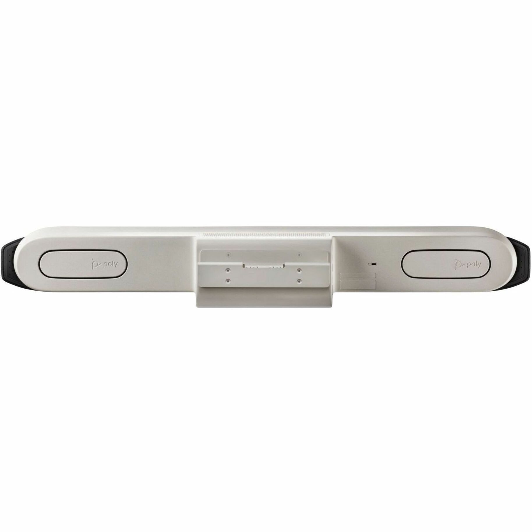 Poly Studio X50All-In-OneVideo Bar - For Video Conferencing, Boardroom - Medium Room Size Supported - 3840 x 2160 Video (Live) - 3840 x 2160 Video (Content) - H.323, SIP, H.235 - 4K UHD - 4K UHD - 60 fps - H.264 High Profile, H.265, H.239, H.264 AVC - G.719, G.722.1C, G.722, G.722.1, G.711, G.728, G.729a, Siren 22, Siren 14 - 2 x Network (RJ-45) - 1 x HDMI In - 2 x HDMI Out - 1 x Video Input - 3 x Video Output - Audio Line In - Audio Line Out - USB - Gigabit Ethernet - Wireless LAN - Intern — rear