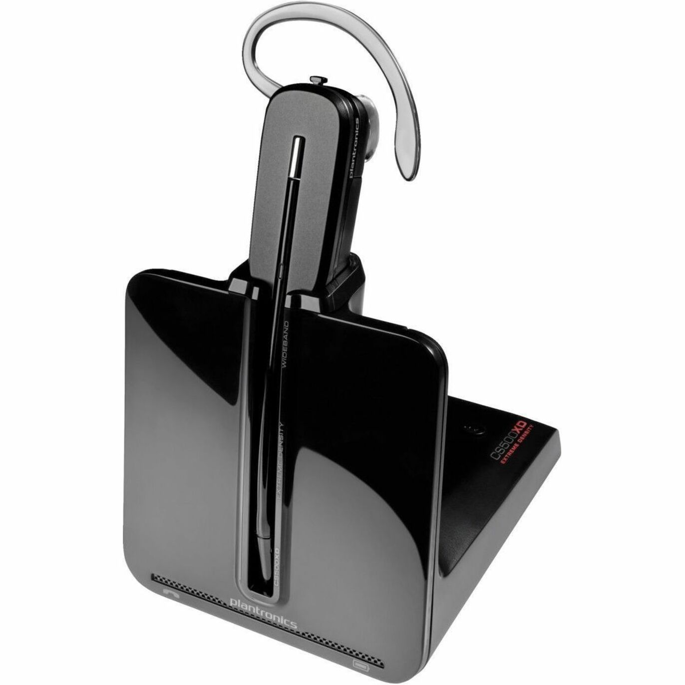 Poly CS540A Headset with handset lifter TAA - Mono - Wireless - DECT - 393.7 ft - Over-the-ear - Monaural - In-ear - Noise Cancelling Microphone - Noise Canceling - Black - TAA Compliant — alternate image1