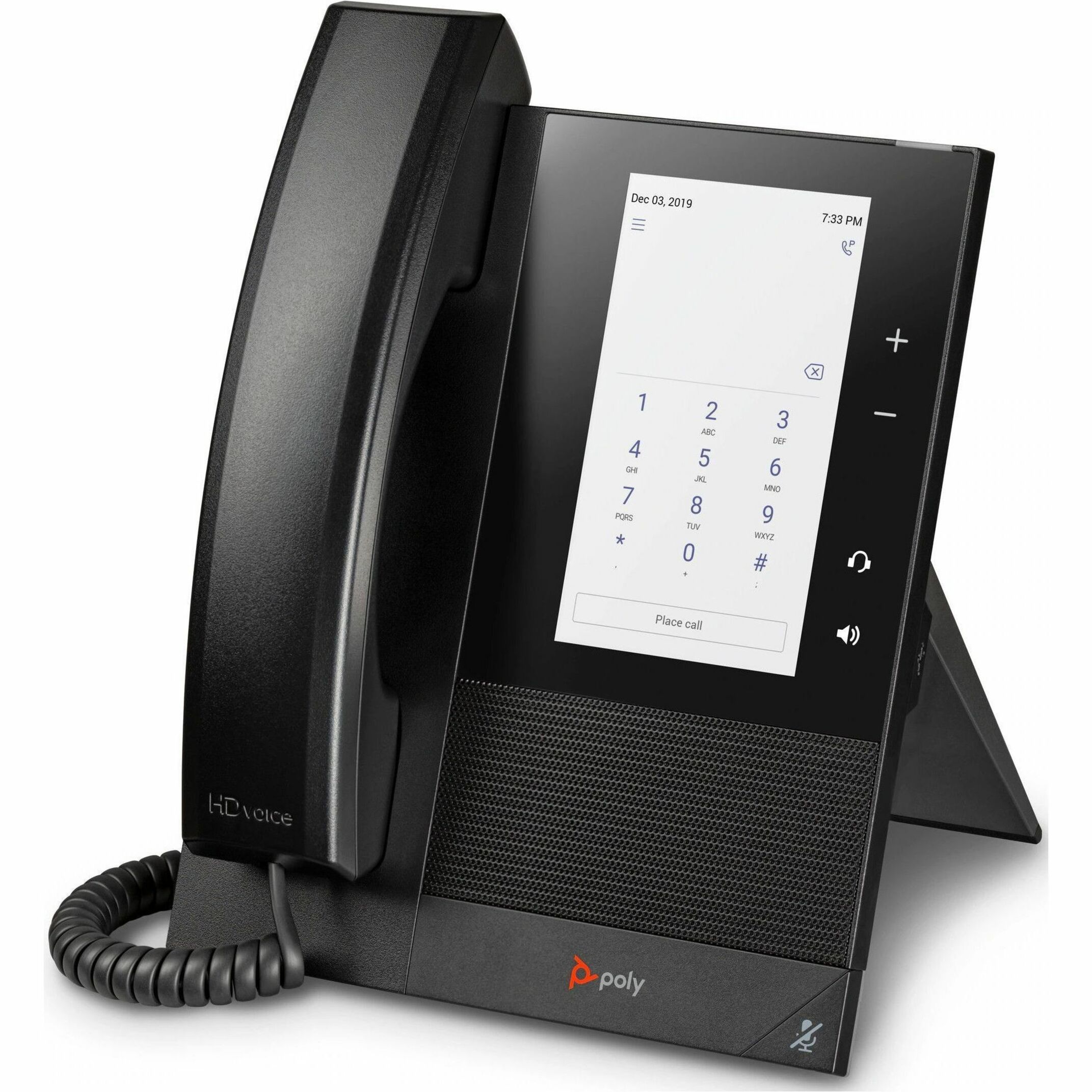 Poly CCX 400 Business Media Phone for Microsoft Teams and PoE-enabled GSA/TAA - 24 x Total Line - VoIP - 5" LCD - 2 x Network (RJ-45) - PoE Ports — alternate image1