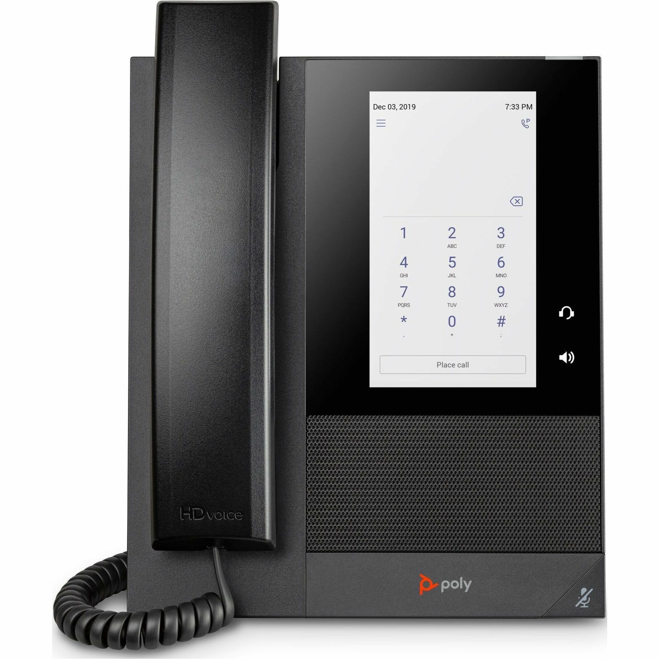 Poly CCX 400 Business Media Phone for Microsoft Teams and PoE-enabled GSA/TAA - 24 x Total Line - VoIP - 5" LCD - 2 x Network (RJ-45) - PoE Ports — alternate image3