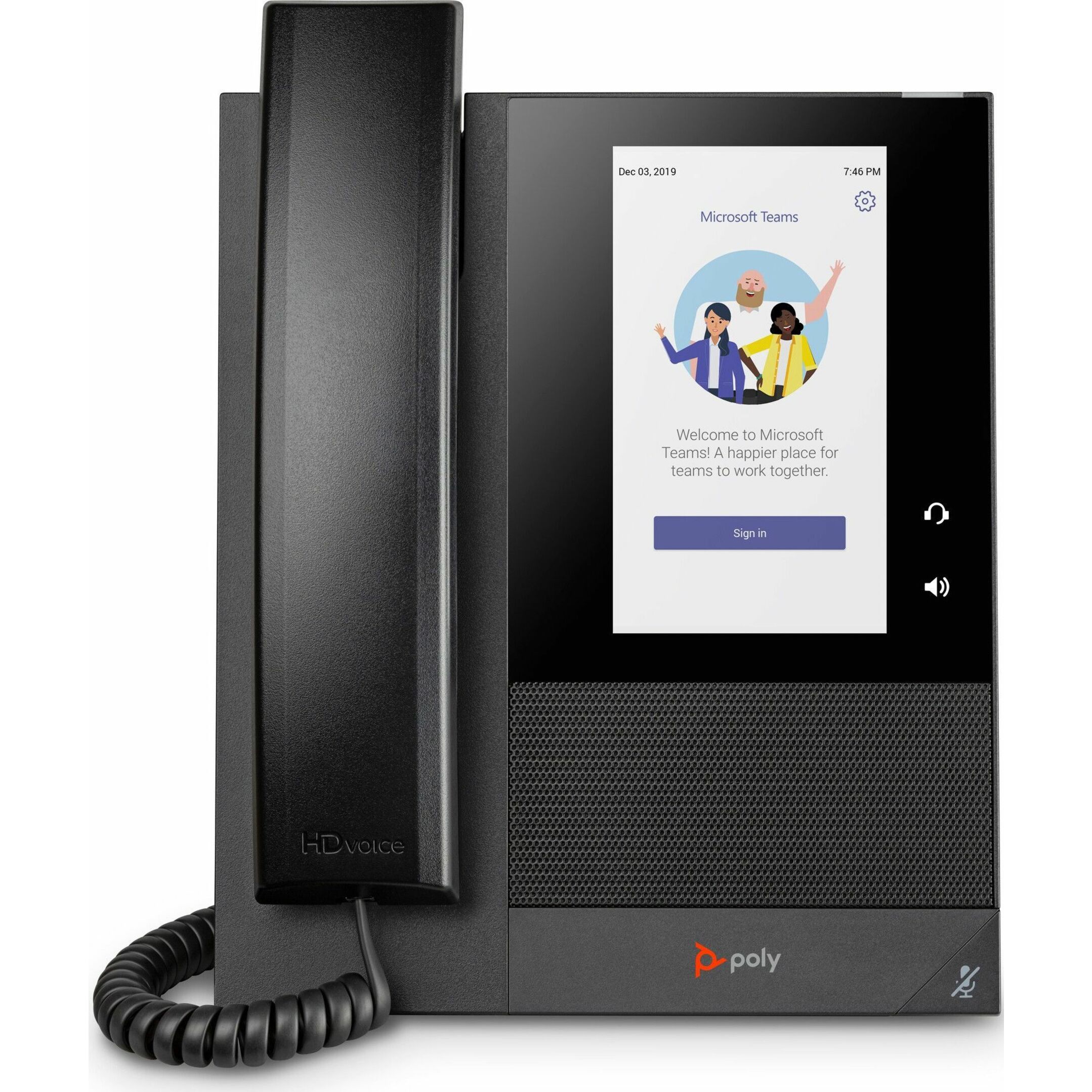 Poly CCX 400 Business Media Phone for Microsoft Teams and PoE-enabled GSA/TAA - 24 x Total Line - VoIP - 5" LCD - 2 x Network (RJ-45) - PoE Ports
