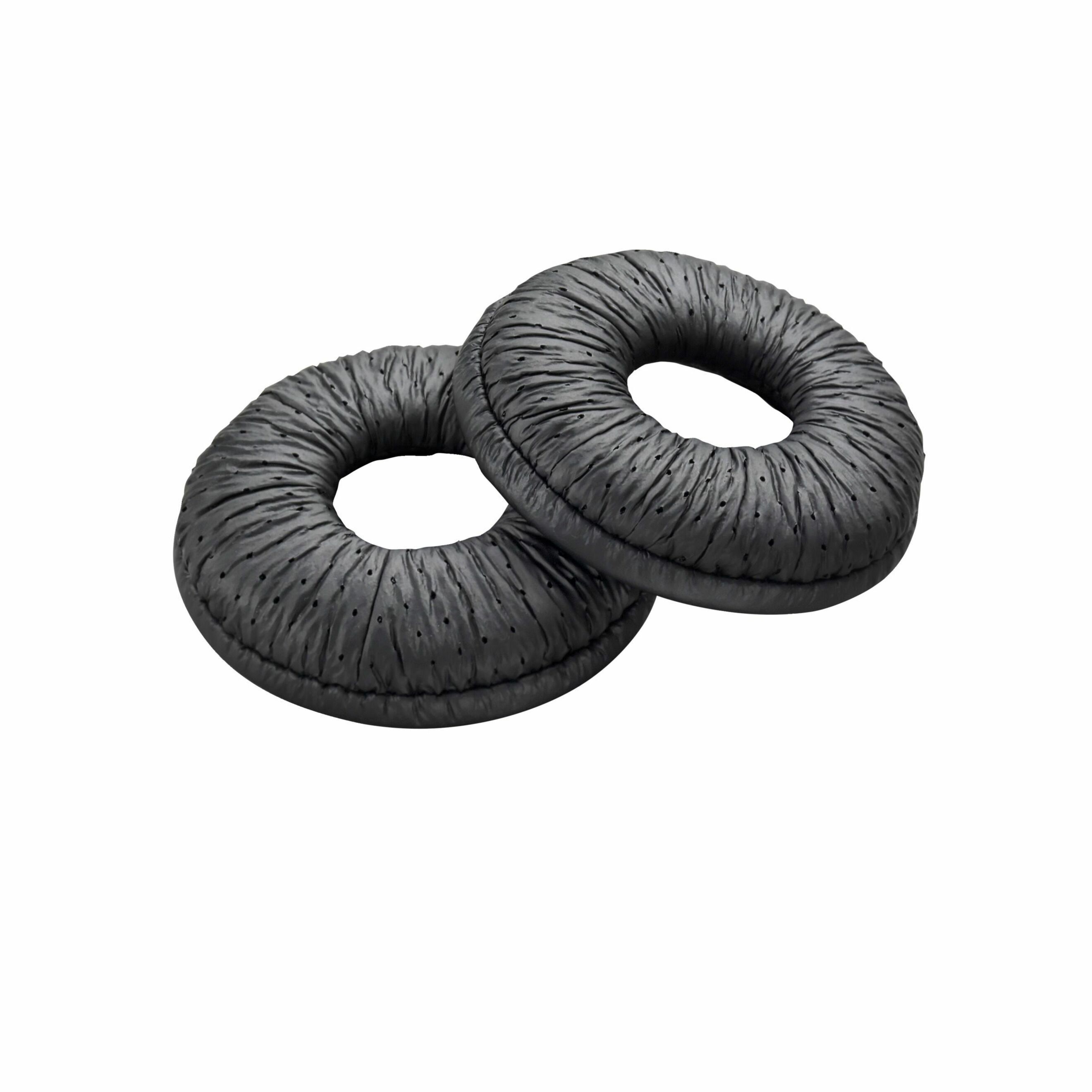 Poly Ear Cushion - Black - Leatherette - 2 / Pack