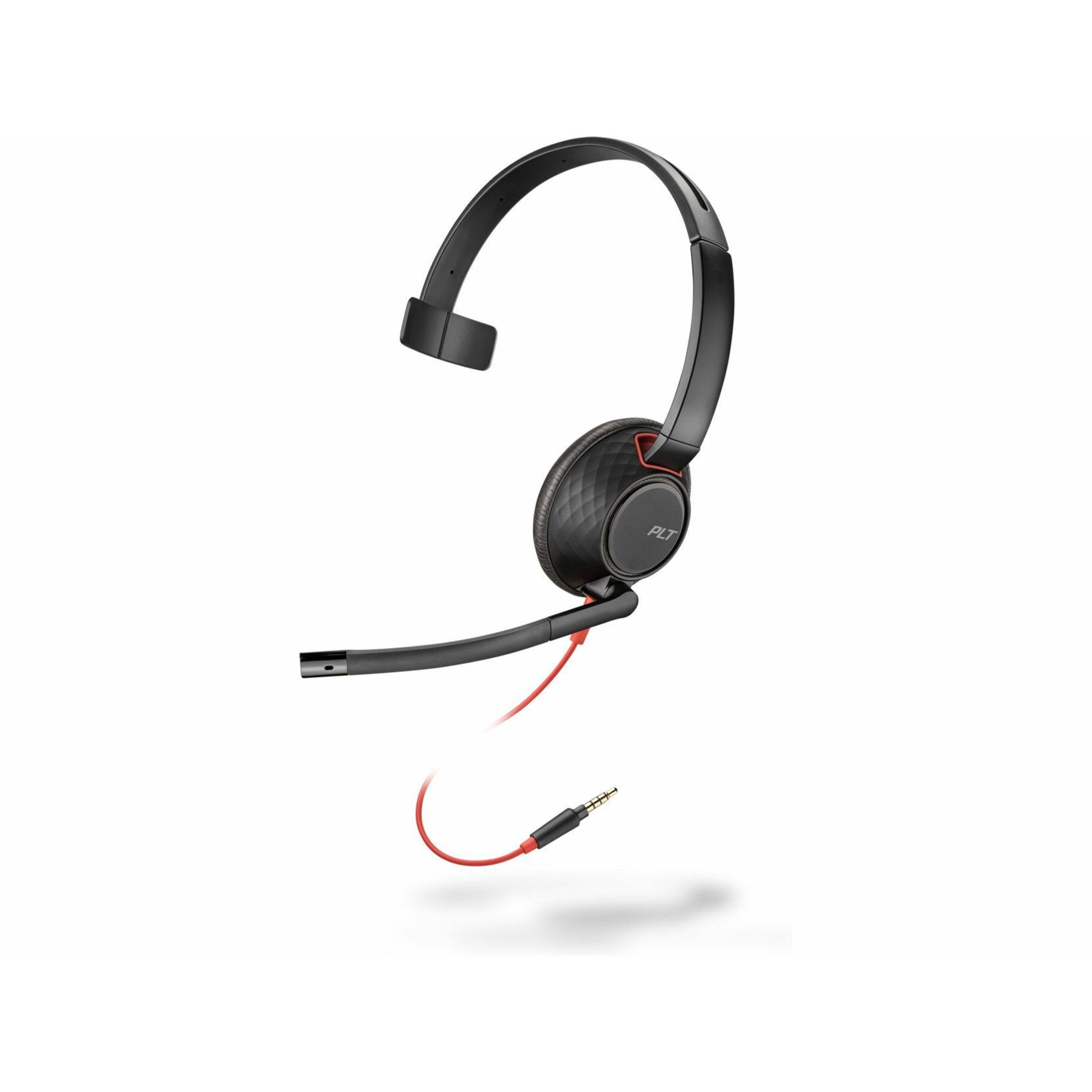 Poly Blackwire 5210 3.5mm Top - Mono - USB Type C, Mini-phone (3.5mm) - Wired - 20 Hz - 20 kHz - Over-the-head - Monaural - Supra-aural - Noise Cancelling Microphone