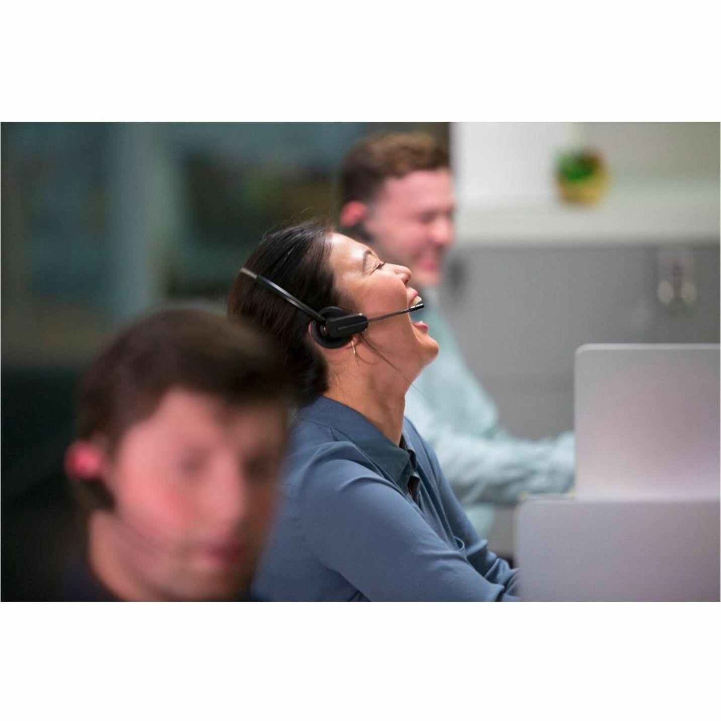 Poly Voyager 4245 Office Headset - Microsoft Teams Certification - Alexa - Mono - Wireless - Bluetooth - 328.1 ft - 20 Hz to 20 kHz - Earbud, Over-the-ear - Monaural - In-ear - Noise Cancelling Microphone — life style