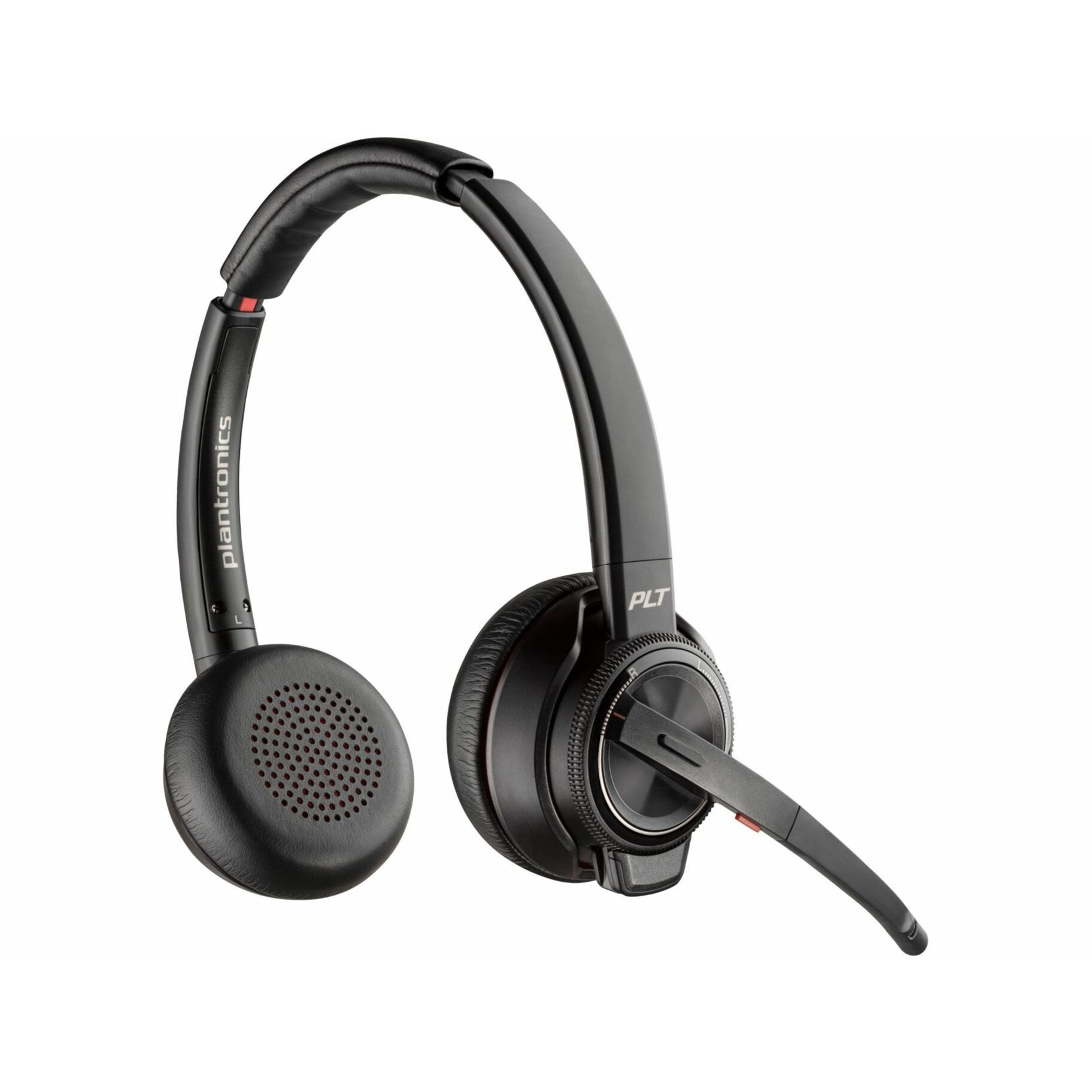 Poly Savi 8220 UC Microsoft Teams Certified DECT 1920-1930 MHz USB-A Headset - Stereo - Wireless - Bluetooth/DECT - 590.6 ft - 20 Hz to 20 kHz - On-ear, Over-the-head - Binaural - Ear-cup - Omni-directional, Noise Cancelling Microphone - Noise Canceling - Black