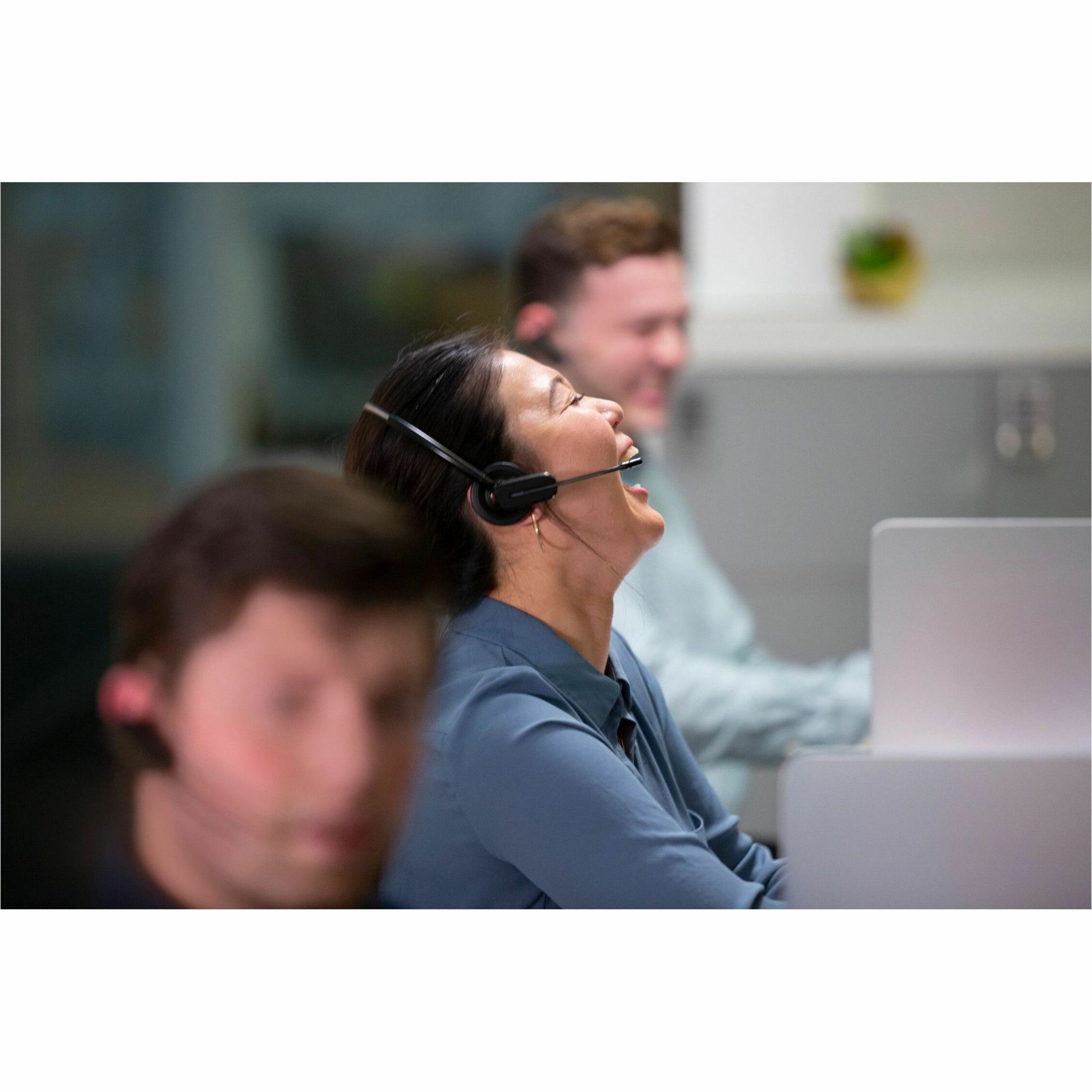 Poly Voyager 4245 Office Headset - Mono - Wireless - Bluetooth - 328 ft - 20 Hz to 20 kHz - On-ear - Monaural - Supra-aural - Noise Cancelling Microphone — life style