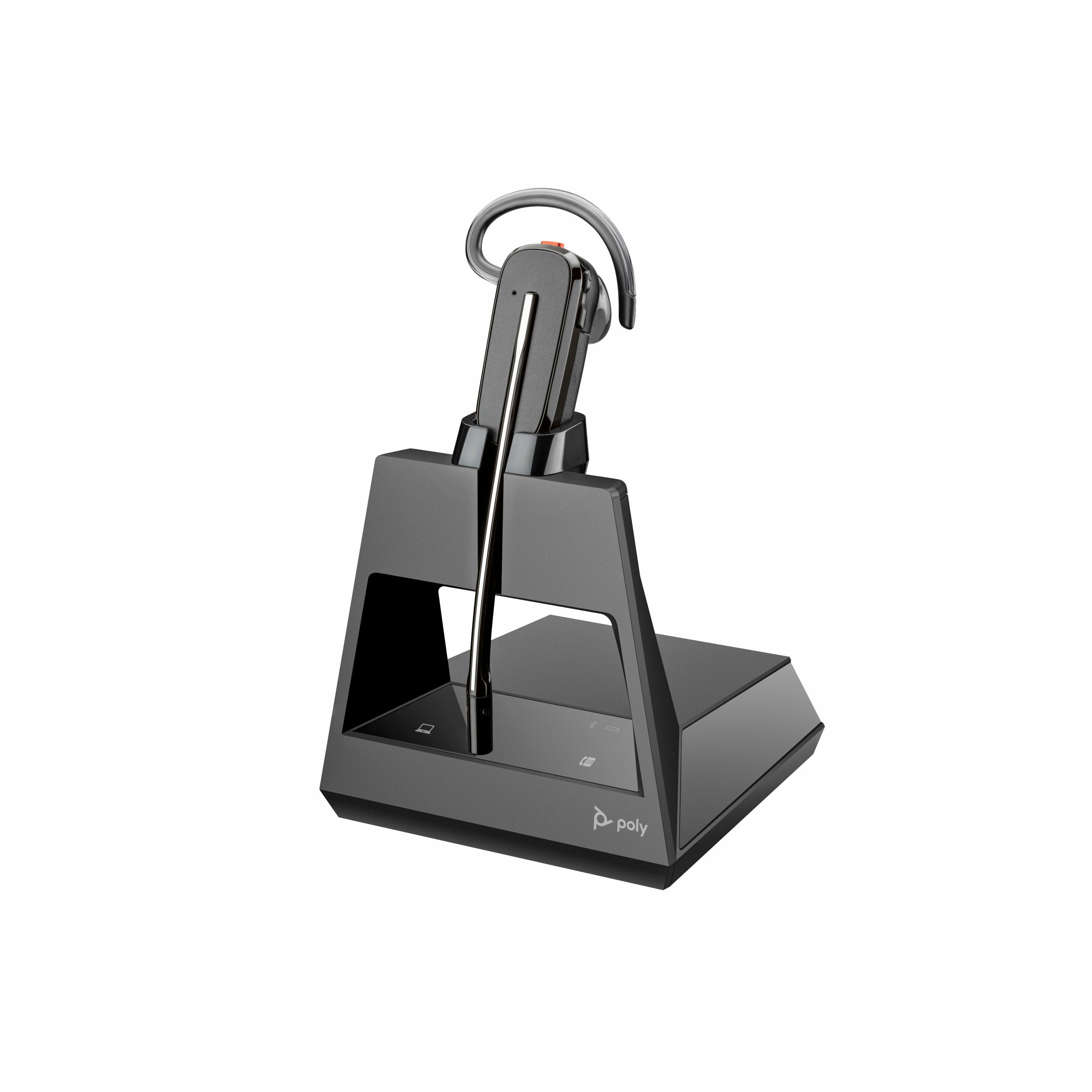 Poly Voyager 4245 Office Headset - Mono - Wireless - Bluetooth - 328 ft - 20 Hz to 20 kHz - On-ear - Monaural - Supra-aural - Noise Cancelling Microphone