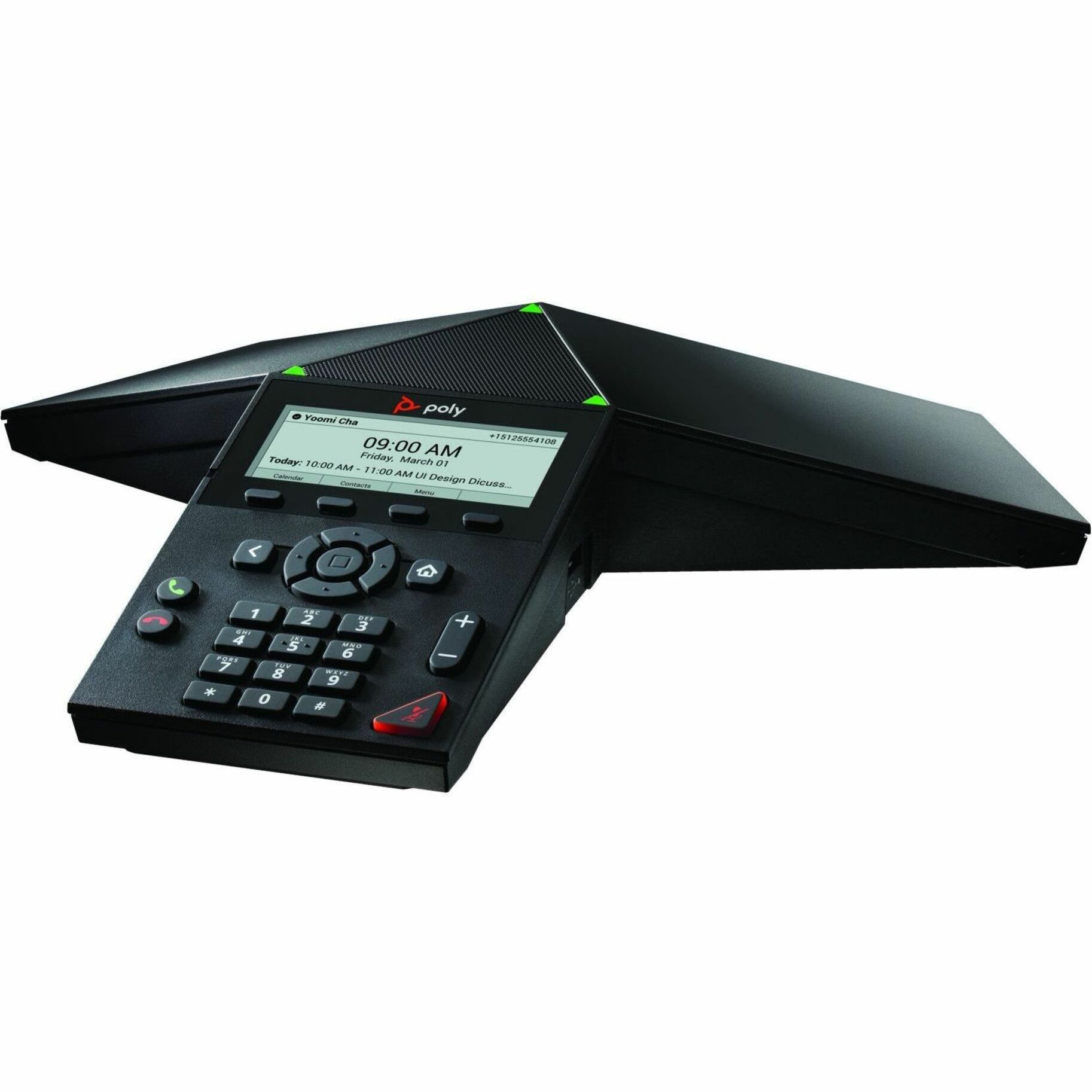 Poly Trio 8300 IP Conference Station - Corded - Wi-Fi, Bluetooth - 3 x Total Line - VoIP - 1 x Network (RJ-45) - PoE Ports — alternate image1
