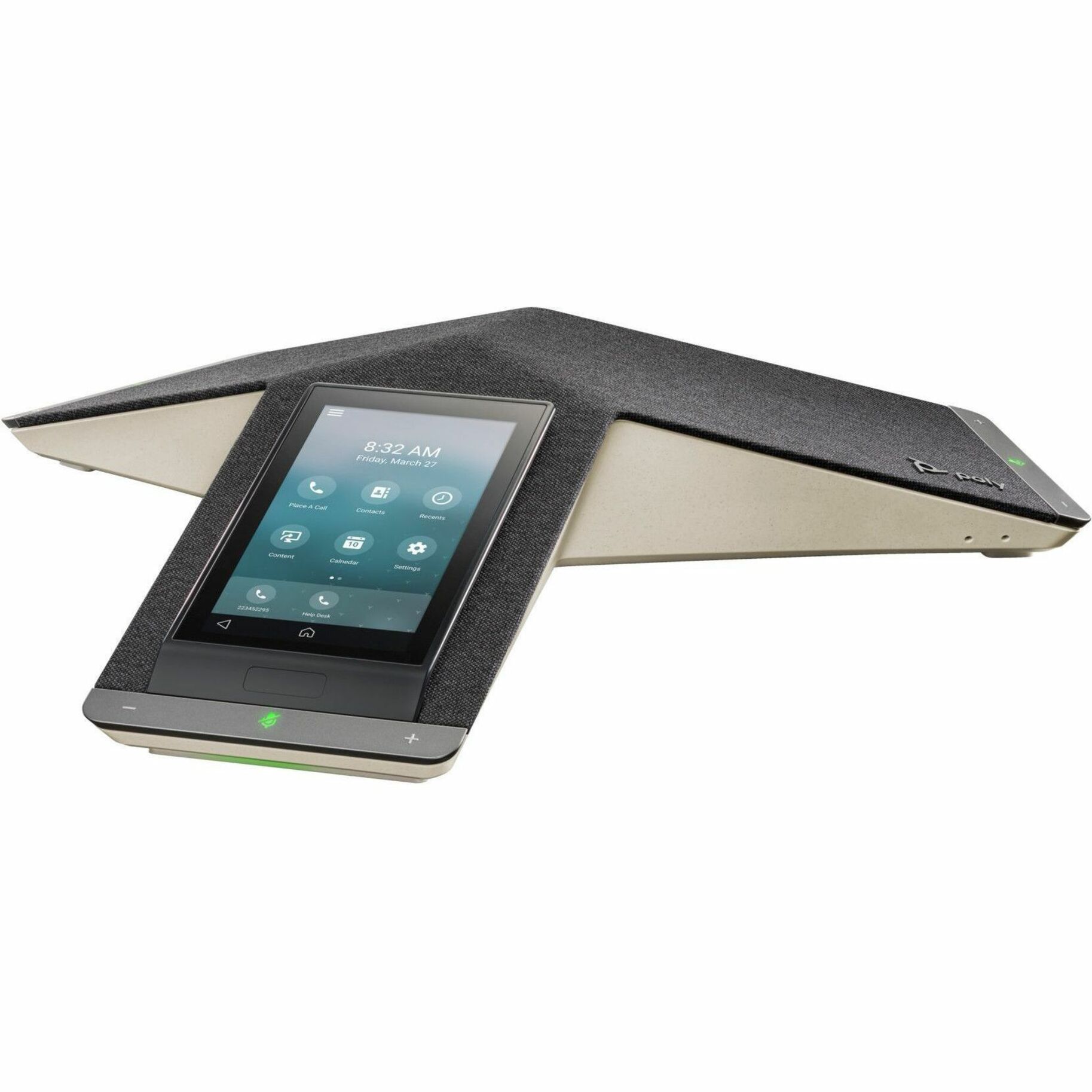 Poly Trio C60 IP Conference Station - Corded/Cordless - Wi-Fi - Tabletop - Black - 3 x Total Line - VoIP - 5" LCD - 2 x Network (RJ-45) - PoE Ports — alternate image3