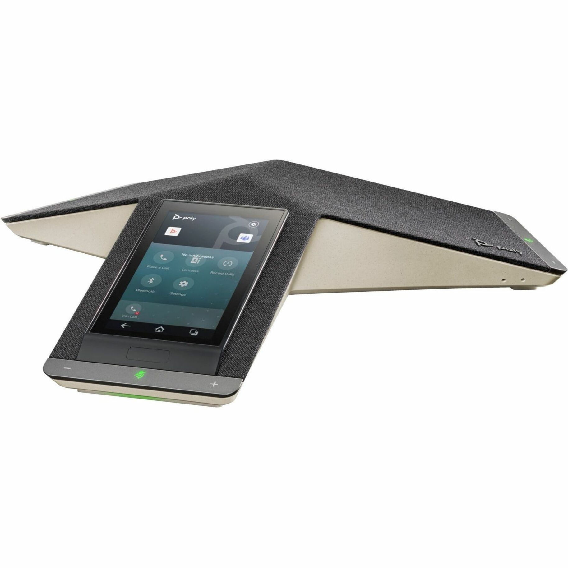 Poly Trio C60 IP Conference Station - Corded/Cordless - Wi-Fi - Tabletop - Black - 3 x Total Line - VoIP - 5" LCD - 2 x Network (RJ-45) - PoE Ports — alternate image4
