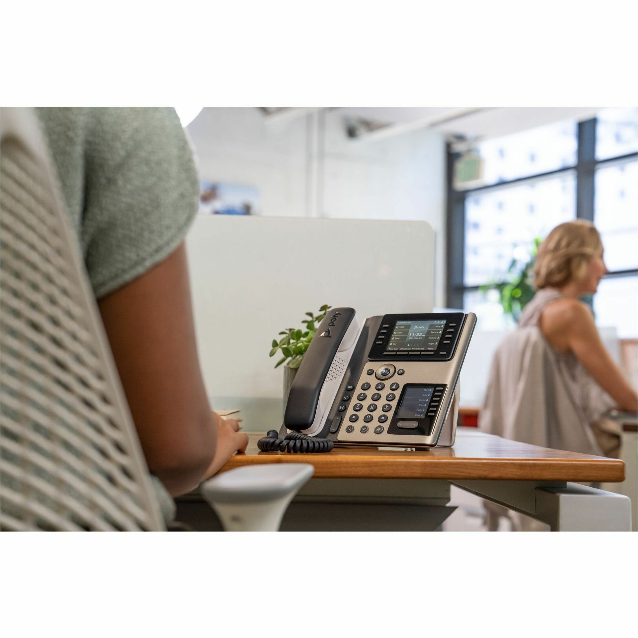 Poly E450 IP Phone - Corded - Corded - Desktop - Black - VoIP - 2 x Network (RJ-45) - PoE Ports — alternate image11
