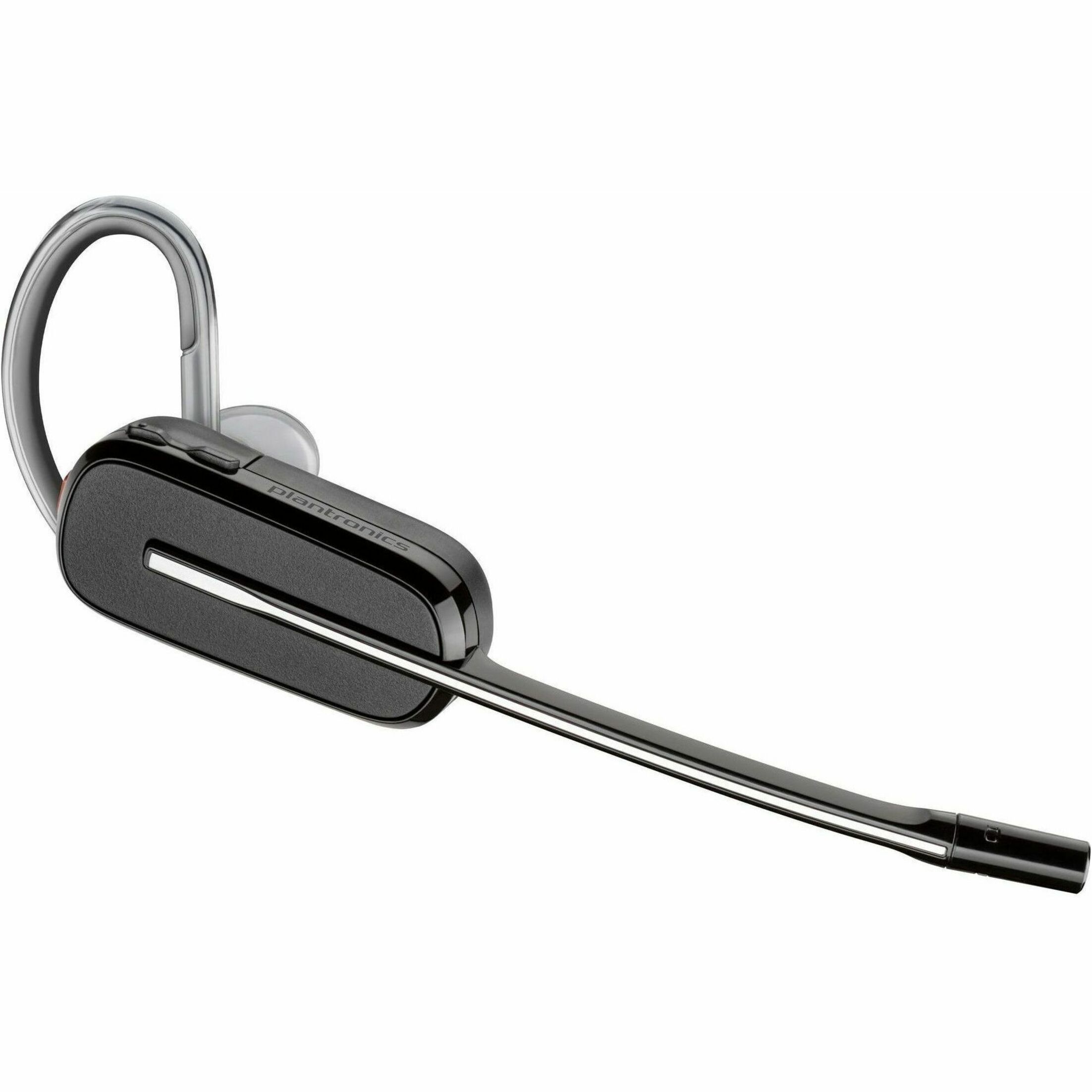 Poly Savi 8240 Office DECT 1920-1930 MHz USB-A Headset TAA - Mono - USB Type A, RJ-11 - Wired/Wireless - Bluetooth/DECT - 590 ft - 32 Ohm - 20 Hz to 20 kHz - On-ear, Over-the-head - Monaural - Supra-aural - Noise Cancelling Microphone - Black - TAA Compliant — alternate image2