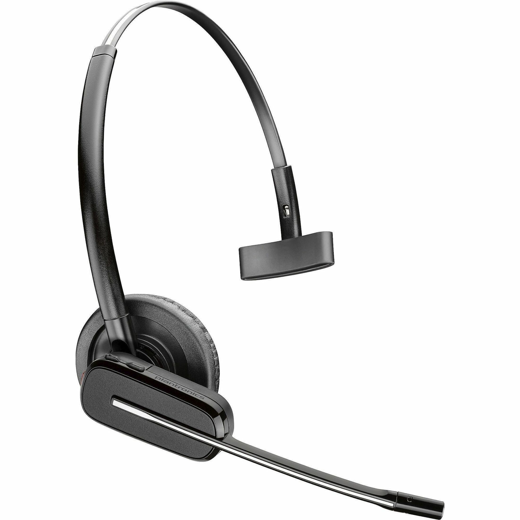 Poly Savi 8240 Office DECT 1920-1930 MHz USB-A Headset TAA - Mono - USB Type A, RJ-11 - Wired/Wireless - Bluetooth/DECT - 590 ft - 32 Ohm - 20 Hz to 20 kHz - On-ear, Over-the-head - Monaural - Supra-aural - Noise Cancelling Microphone - Black - TAA Compliant — hero shot